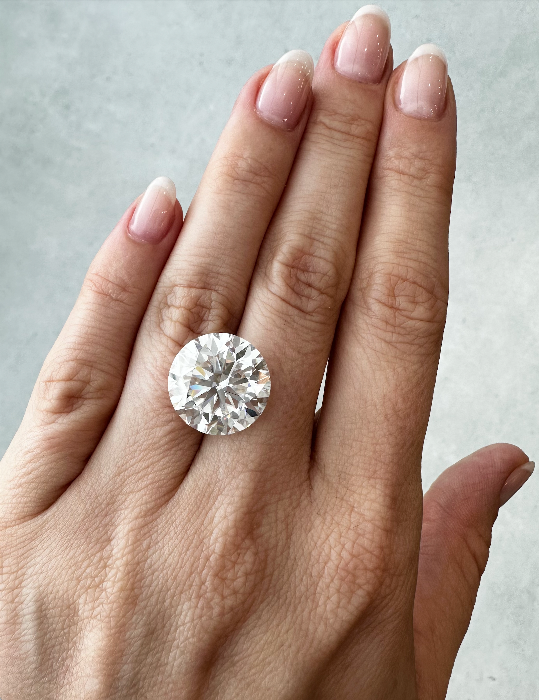 13 ct Moissanite Round HUGE MASSIVE