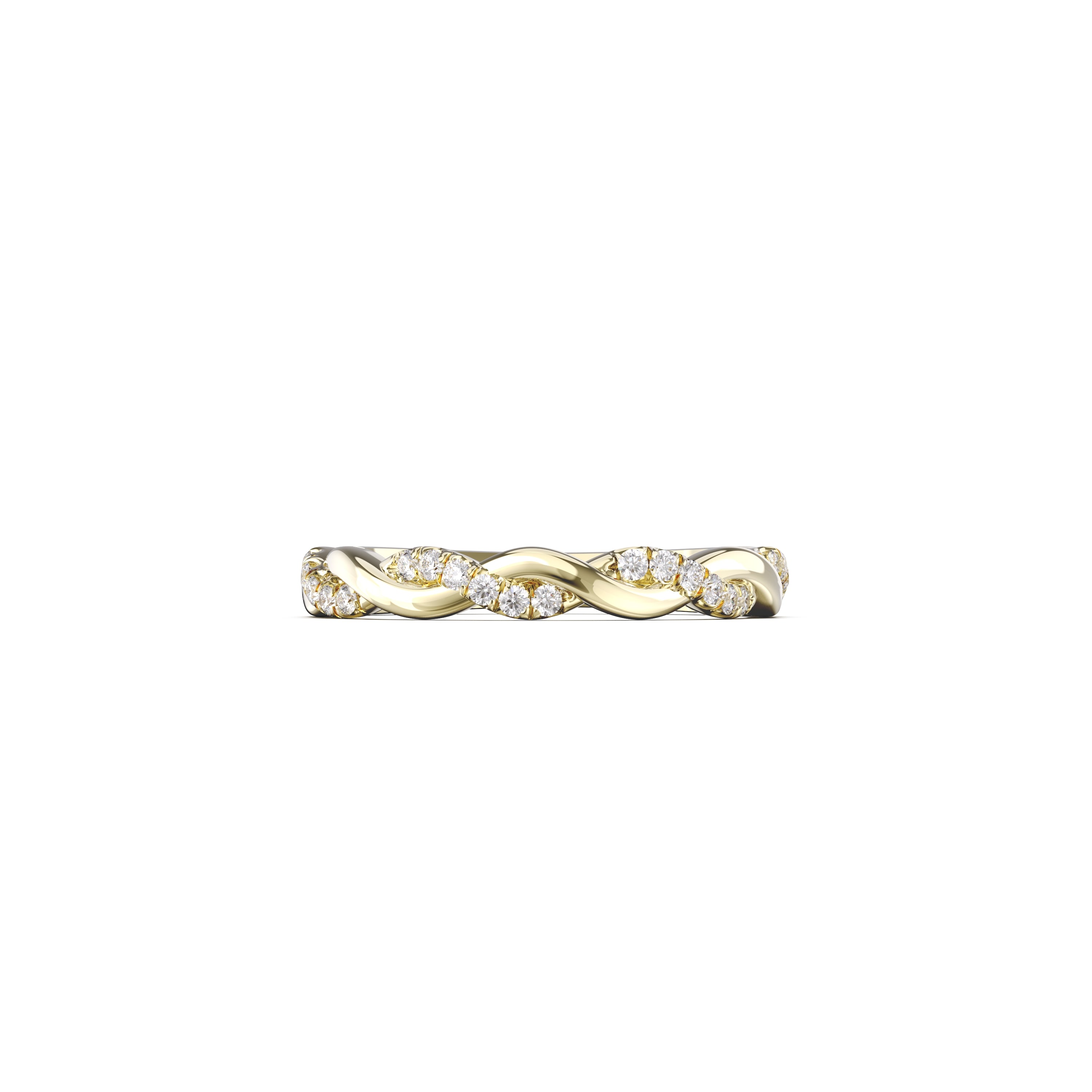 Pandora Twisted Wedding Band