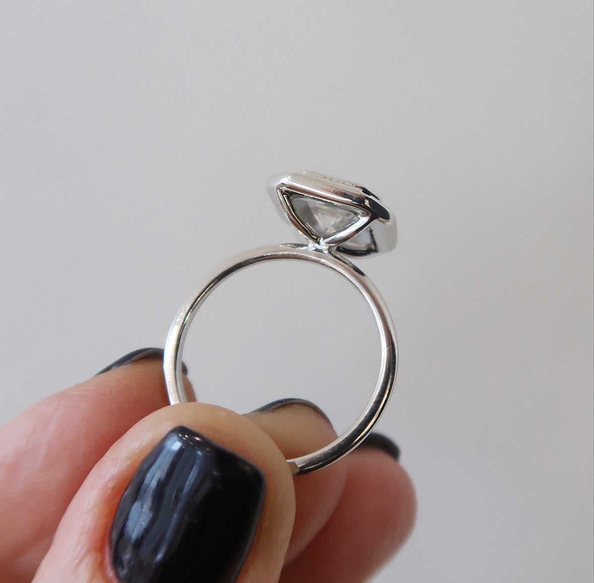 READY: Ascher Bezel Engagement Ring