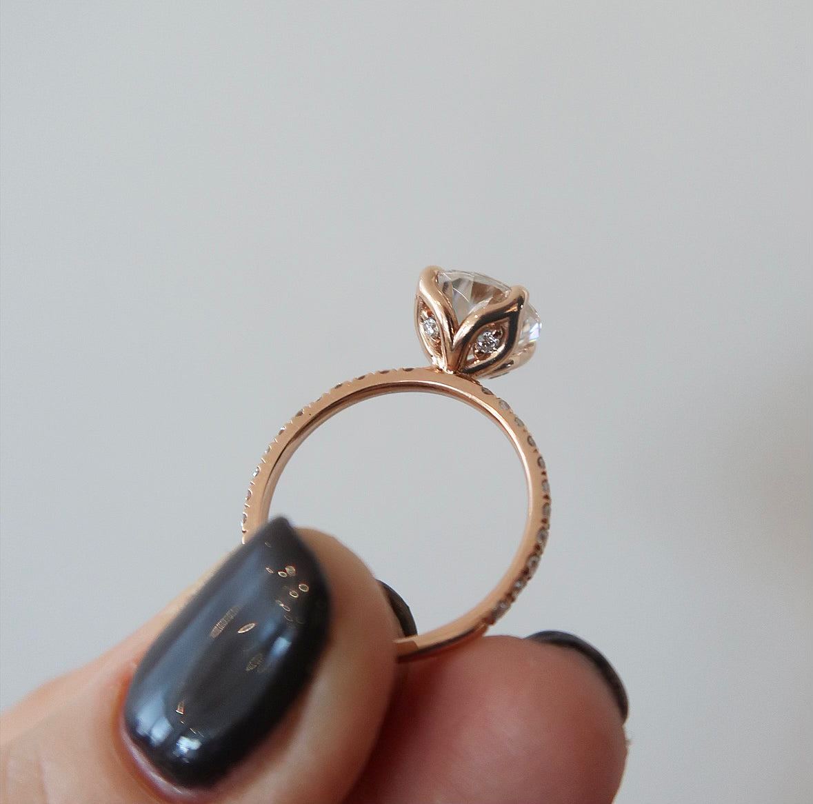 READY: 3.0 CT Flora Moissanite Engagement Ring