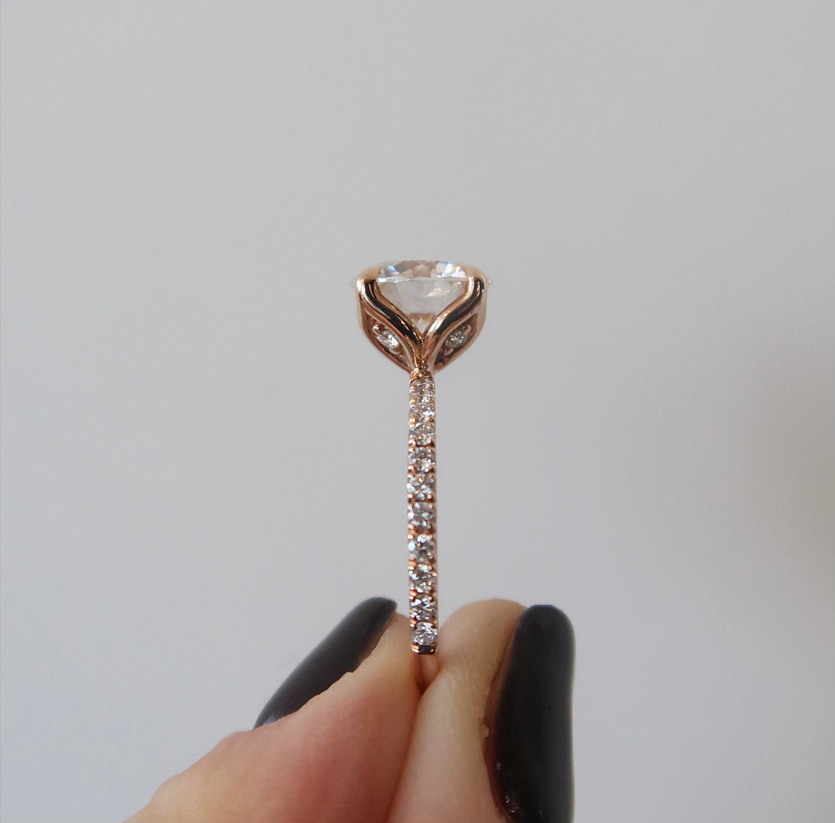 READY: 3.0 CT Flora Moissanite Engagement Ring