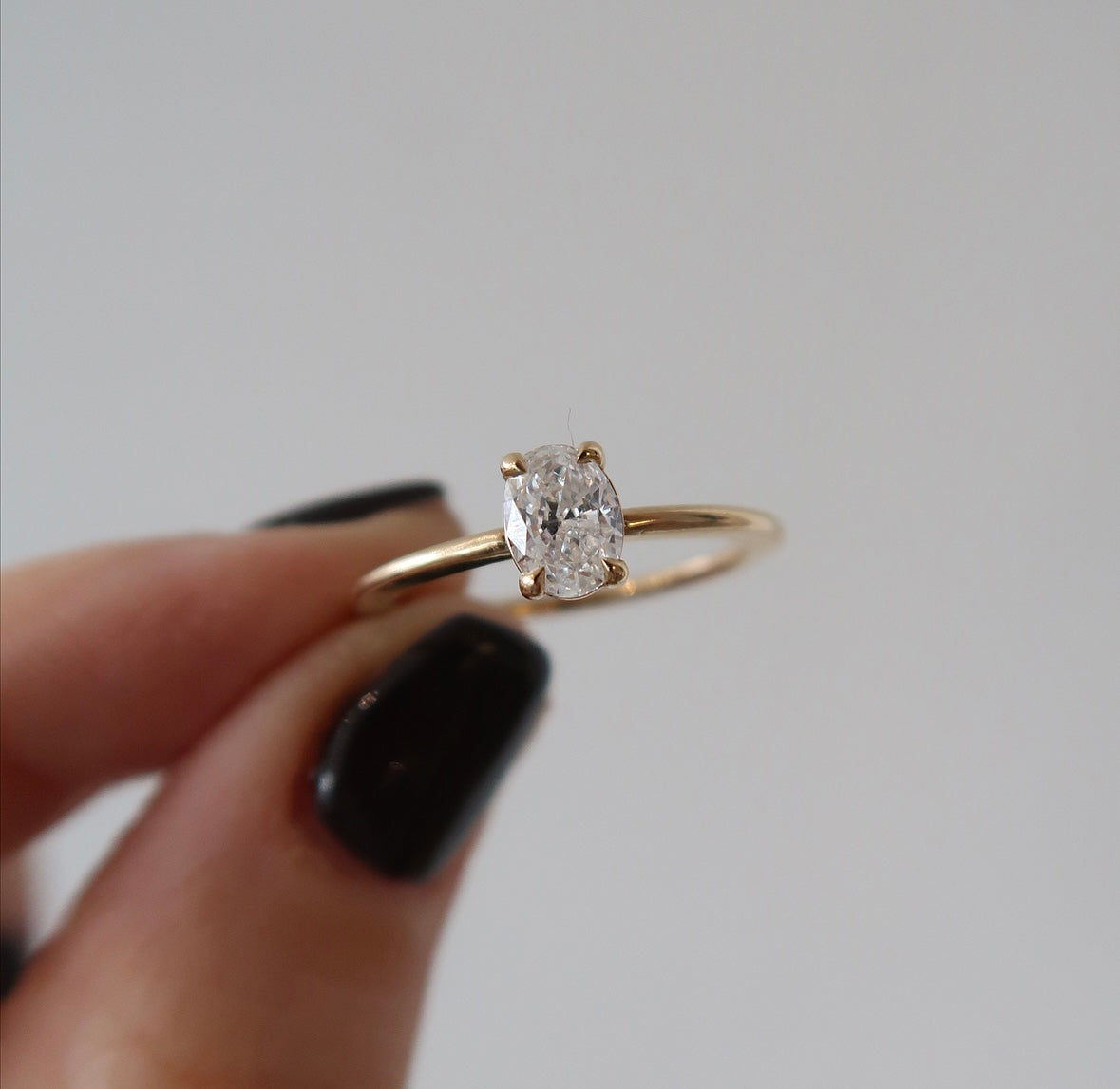 Shop Oval Cut Lab Diamond Promise Ring Ring Come True