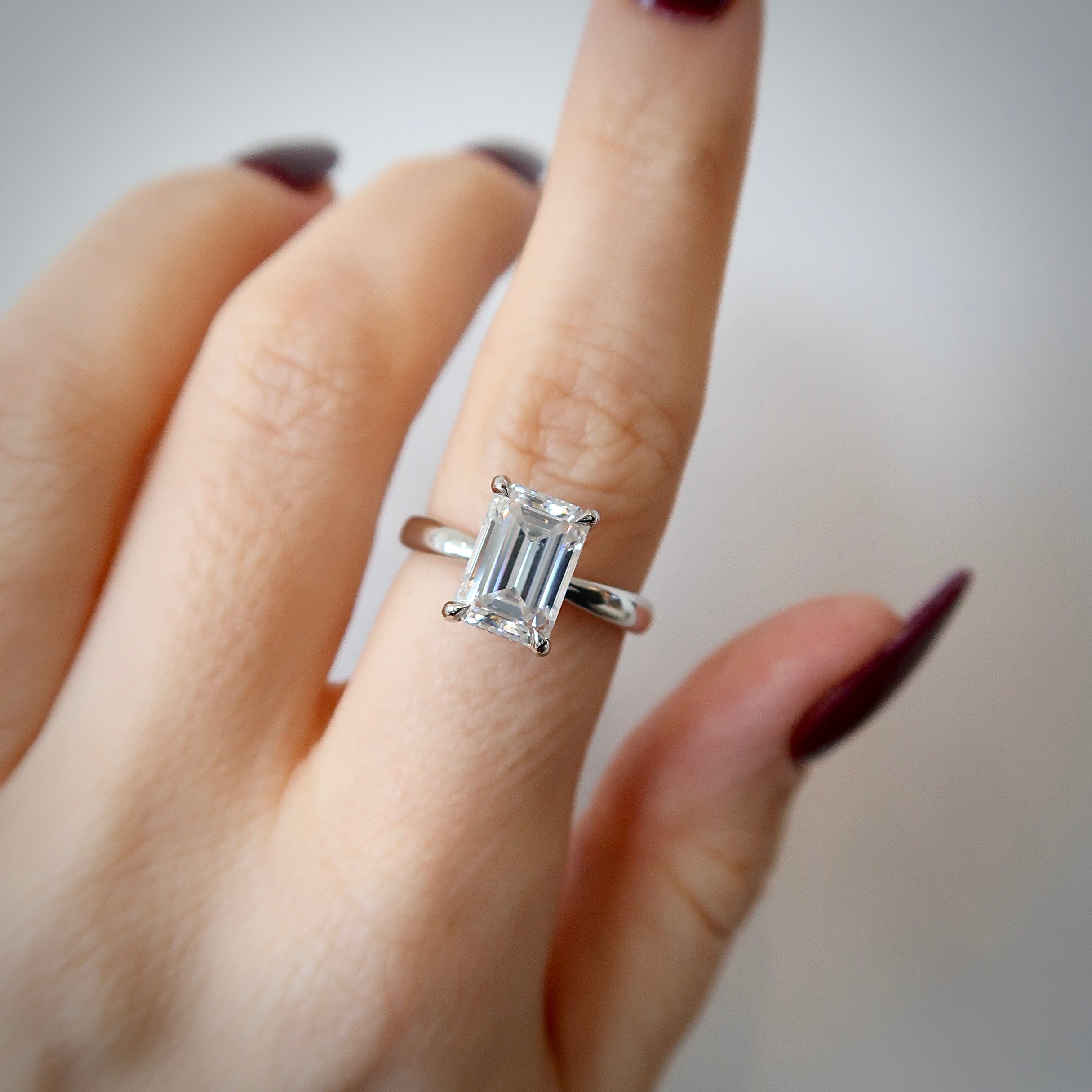 READY: 2.5 ct Emerald Cut Engagement Ring