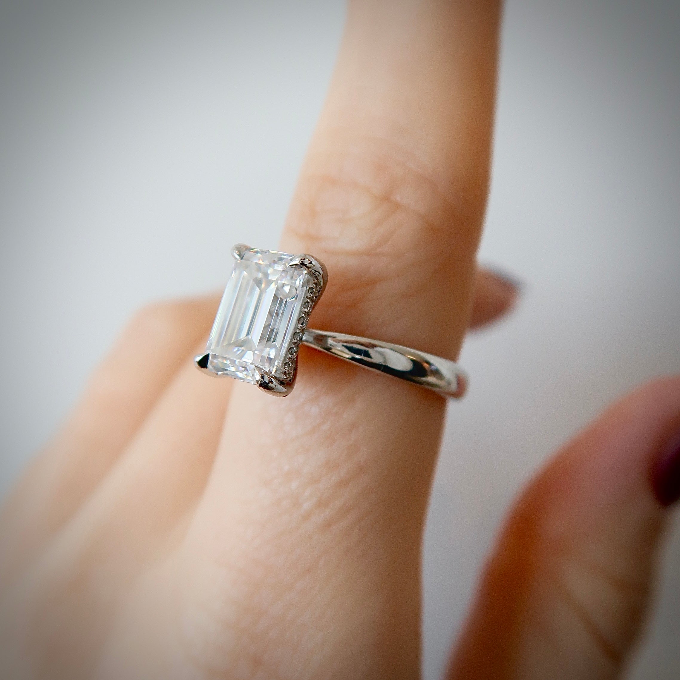 READY: 2.5 ct Emerald Cut Engagement Ring