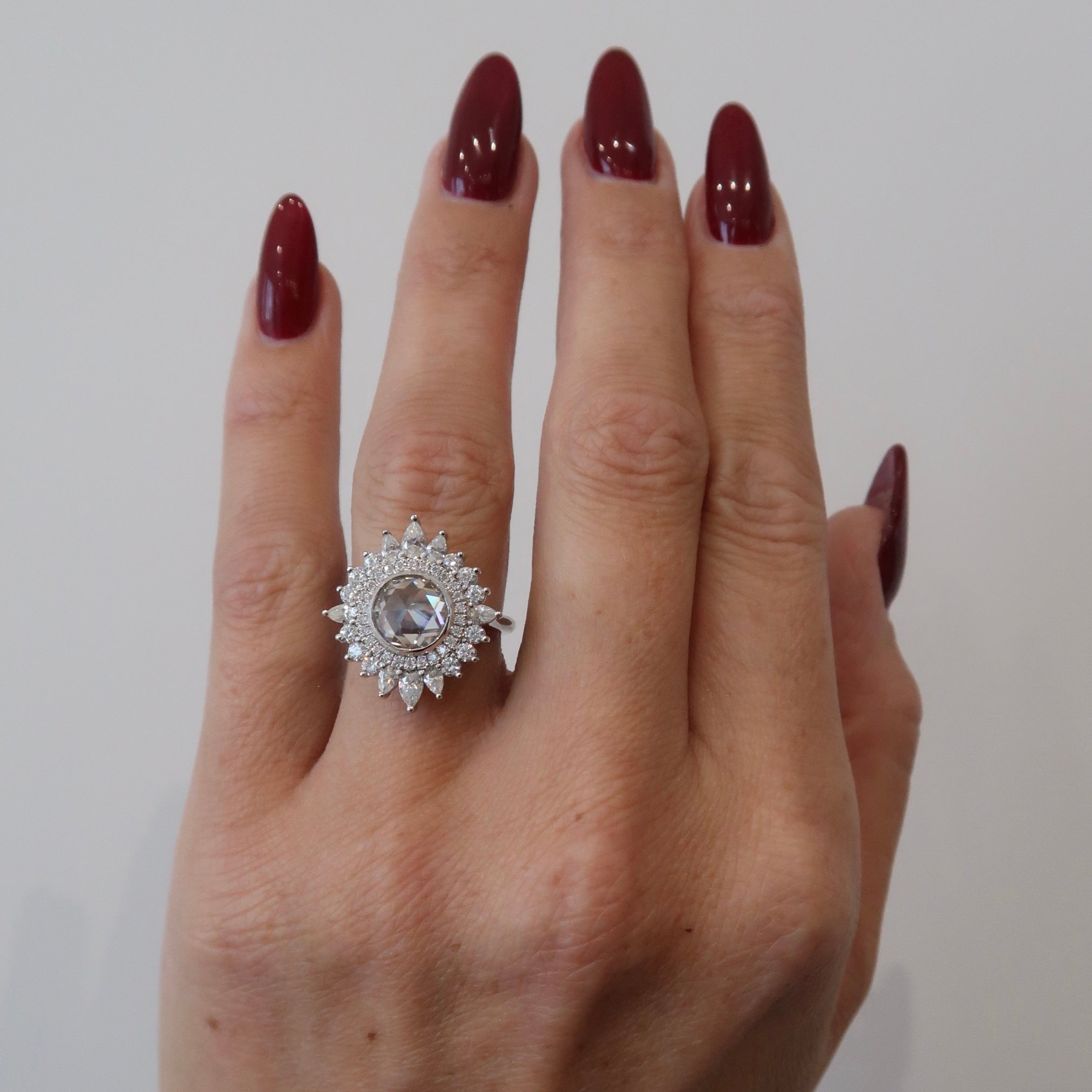 READY: Round Rose Cut - Heirloom Style Engagement Ring