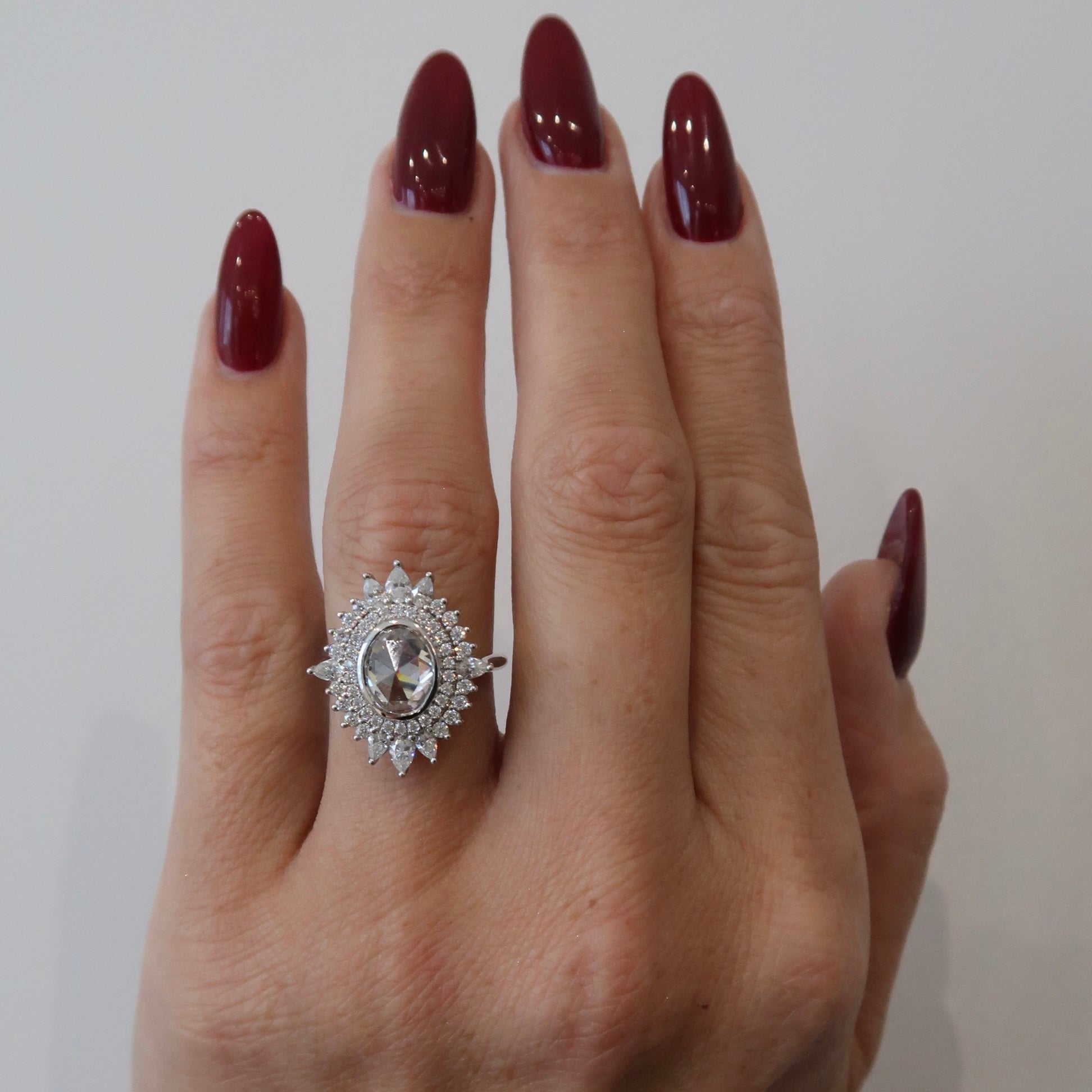 READY: Oval Rose Cut - Heirloom Style Engagement Ring