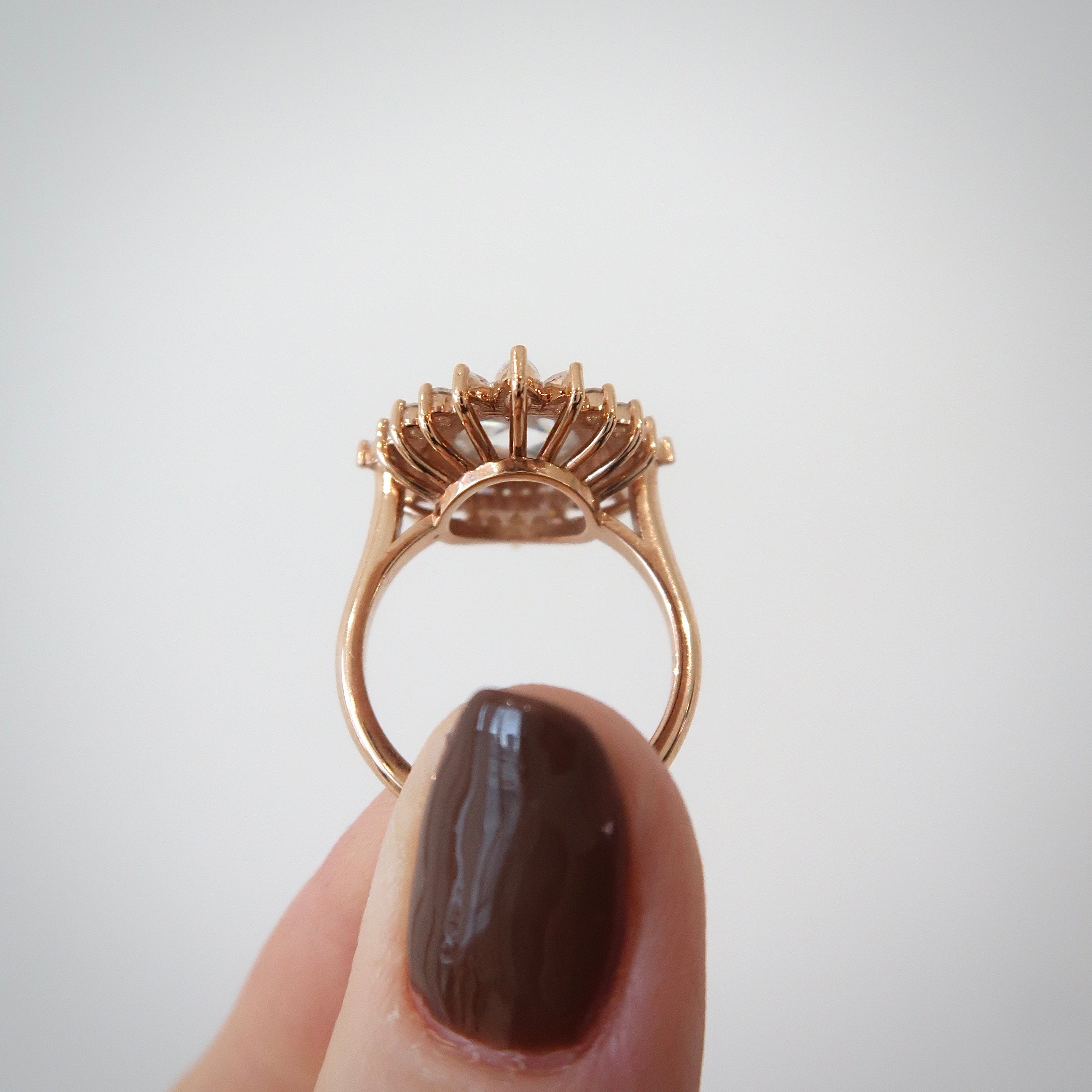 READY: Round Rose Cut - Heirloom Style Engagement Ring