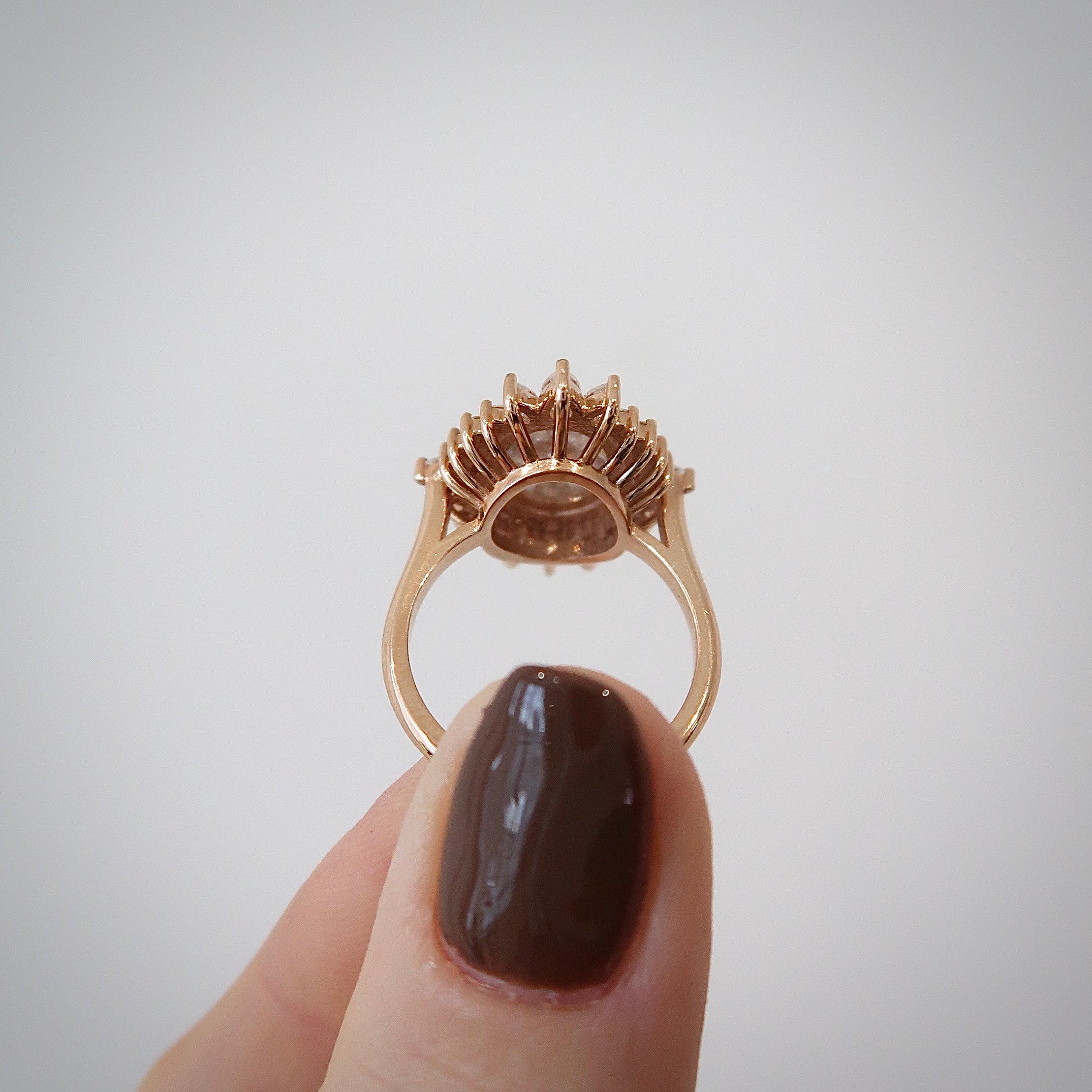 READY: Oval Rose Cut - Heirloom Style Engagement Ring