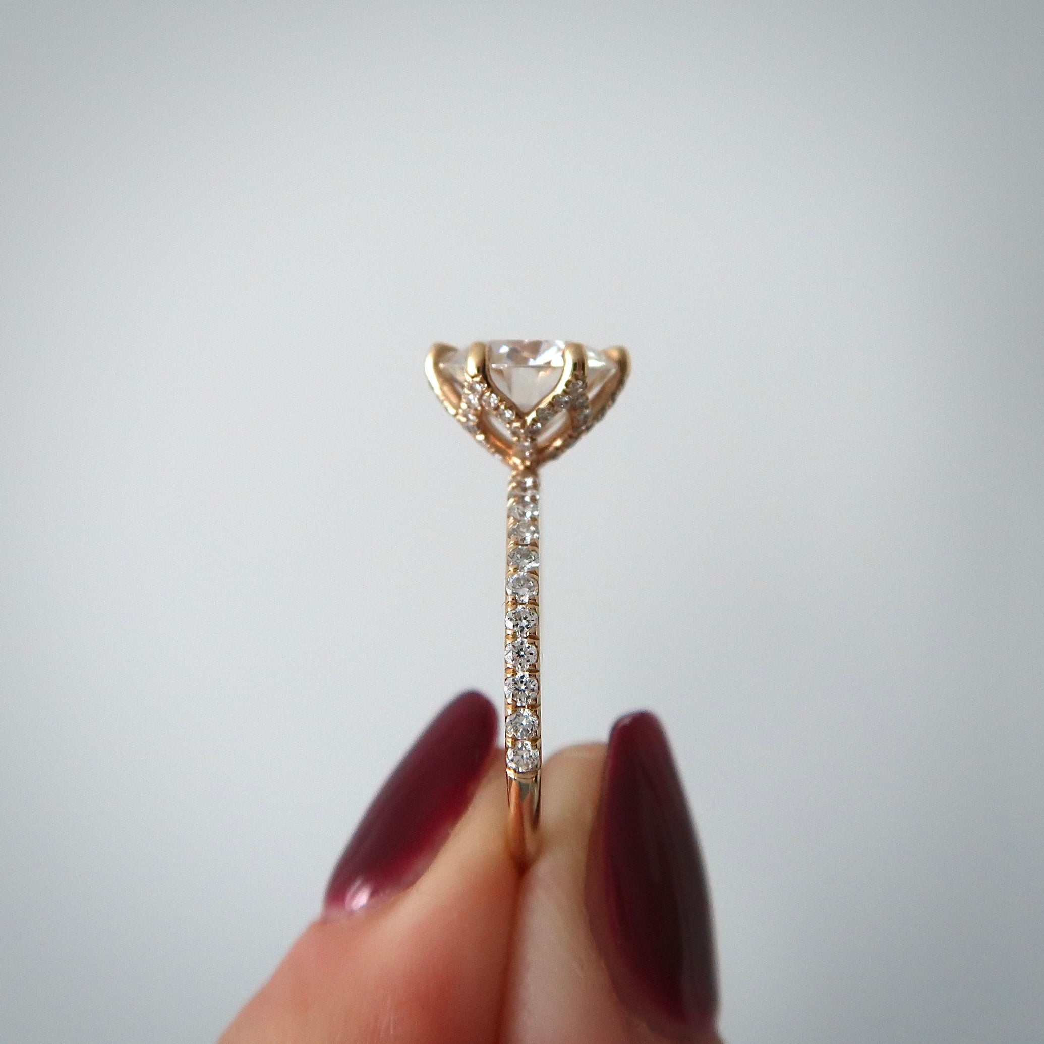 READY: 3 ct Round Petal Ring