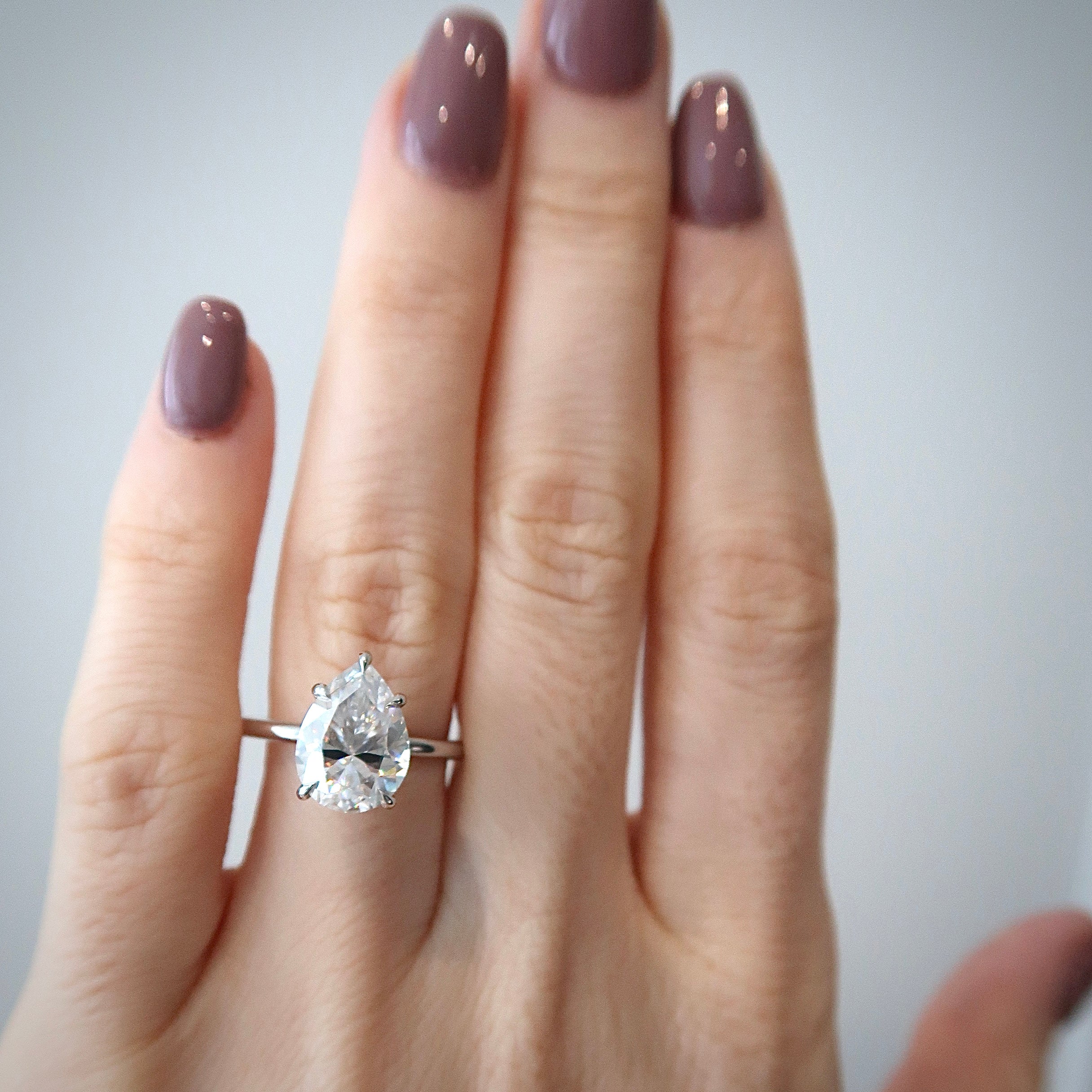 READY: 3 ct Pear Cut Clio Ring
