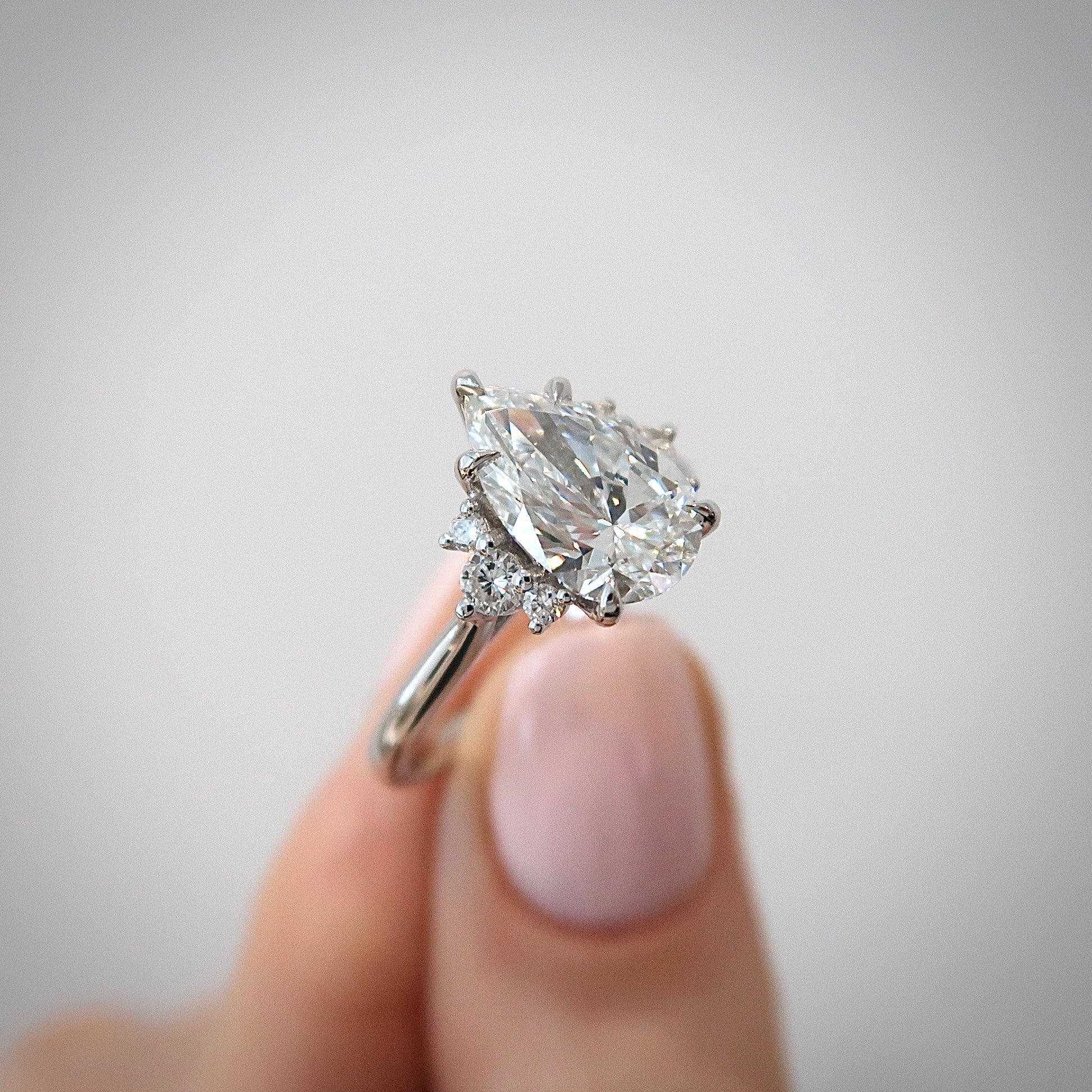 Lab Diamond Ring - Pear Lab Diamond Psykhe Ring