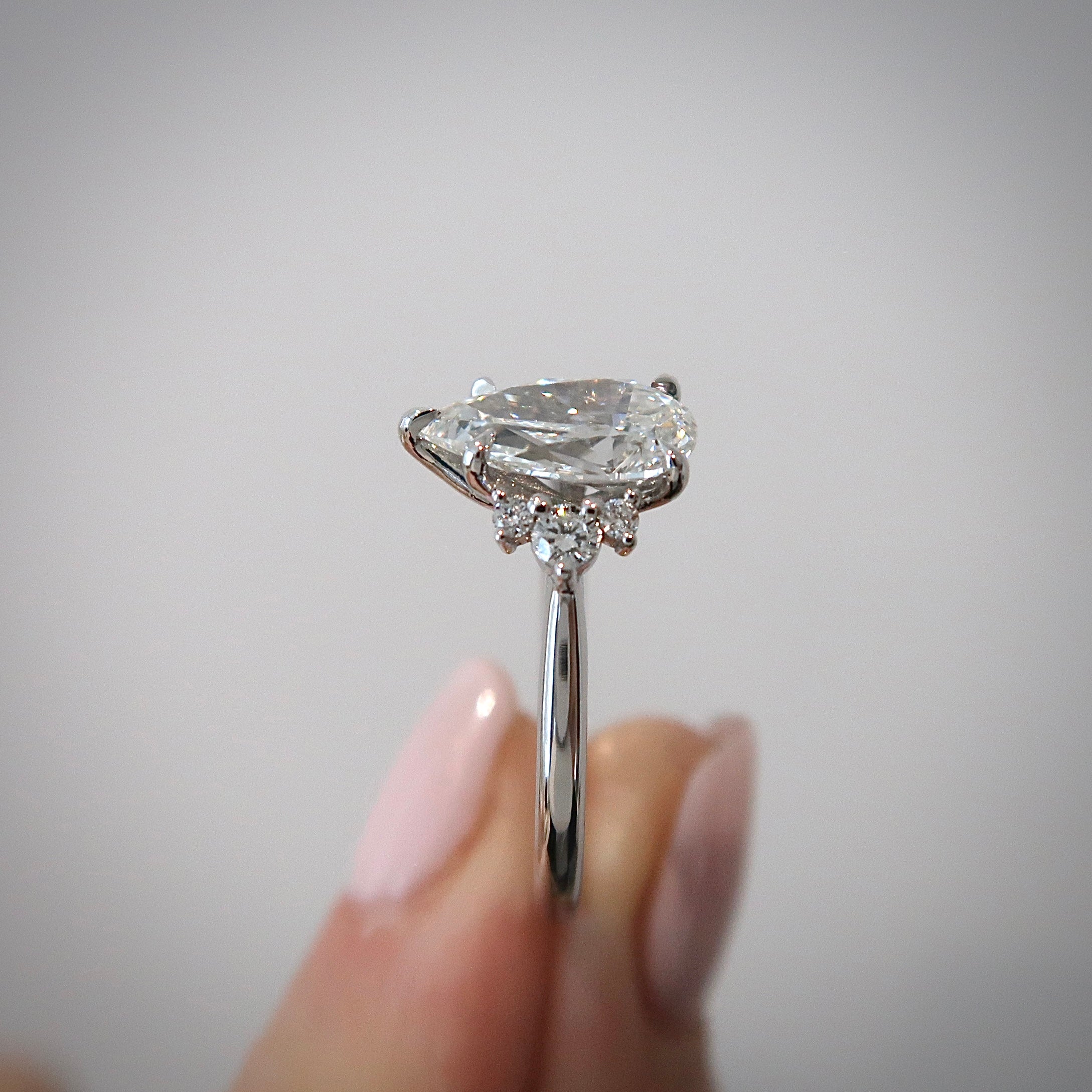 Lab Diamond Ring - Pear Lab Diamond Psykhe Ring