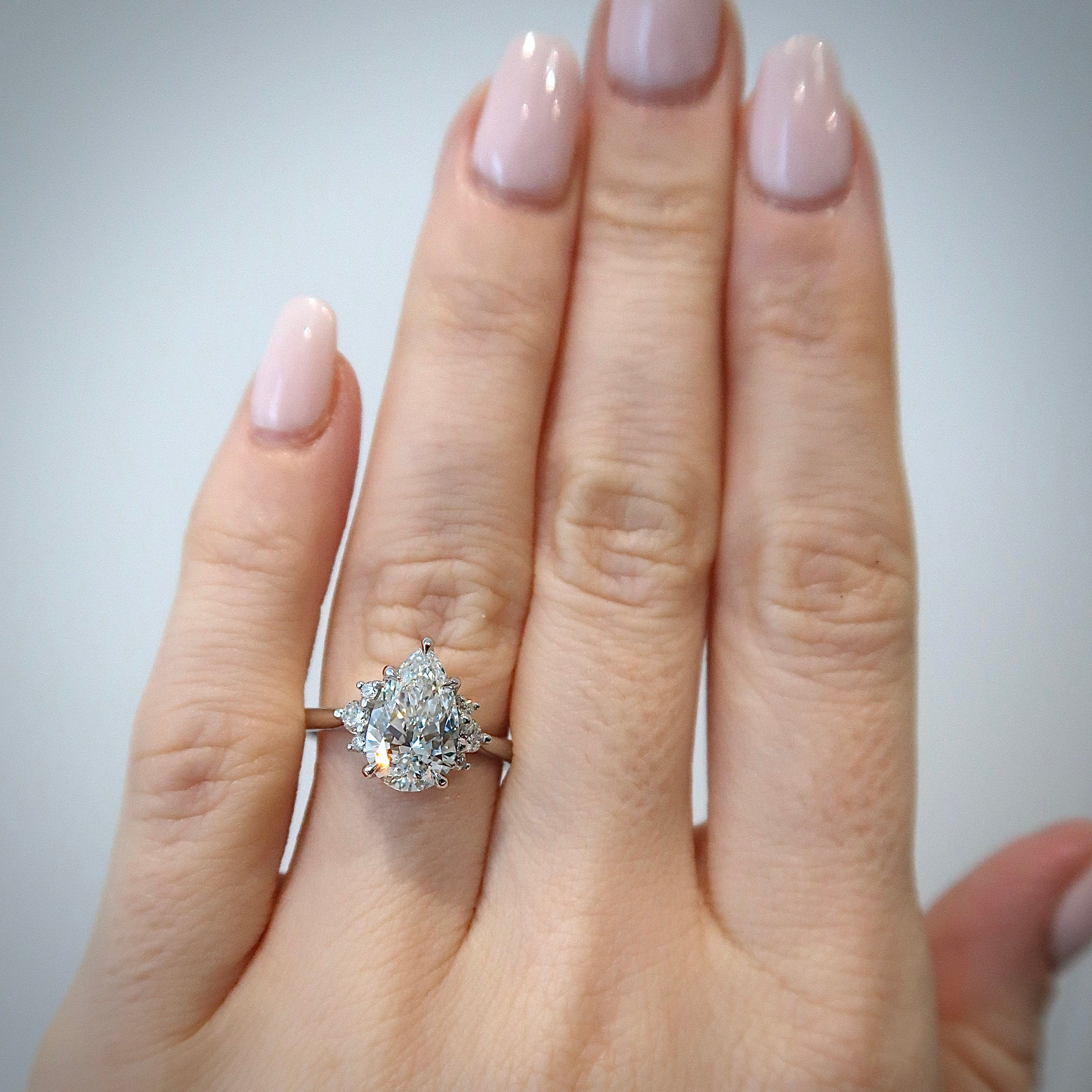 Lab Diamond Ring - Pear Lab Diamond Psykhe Ring