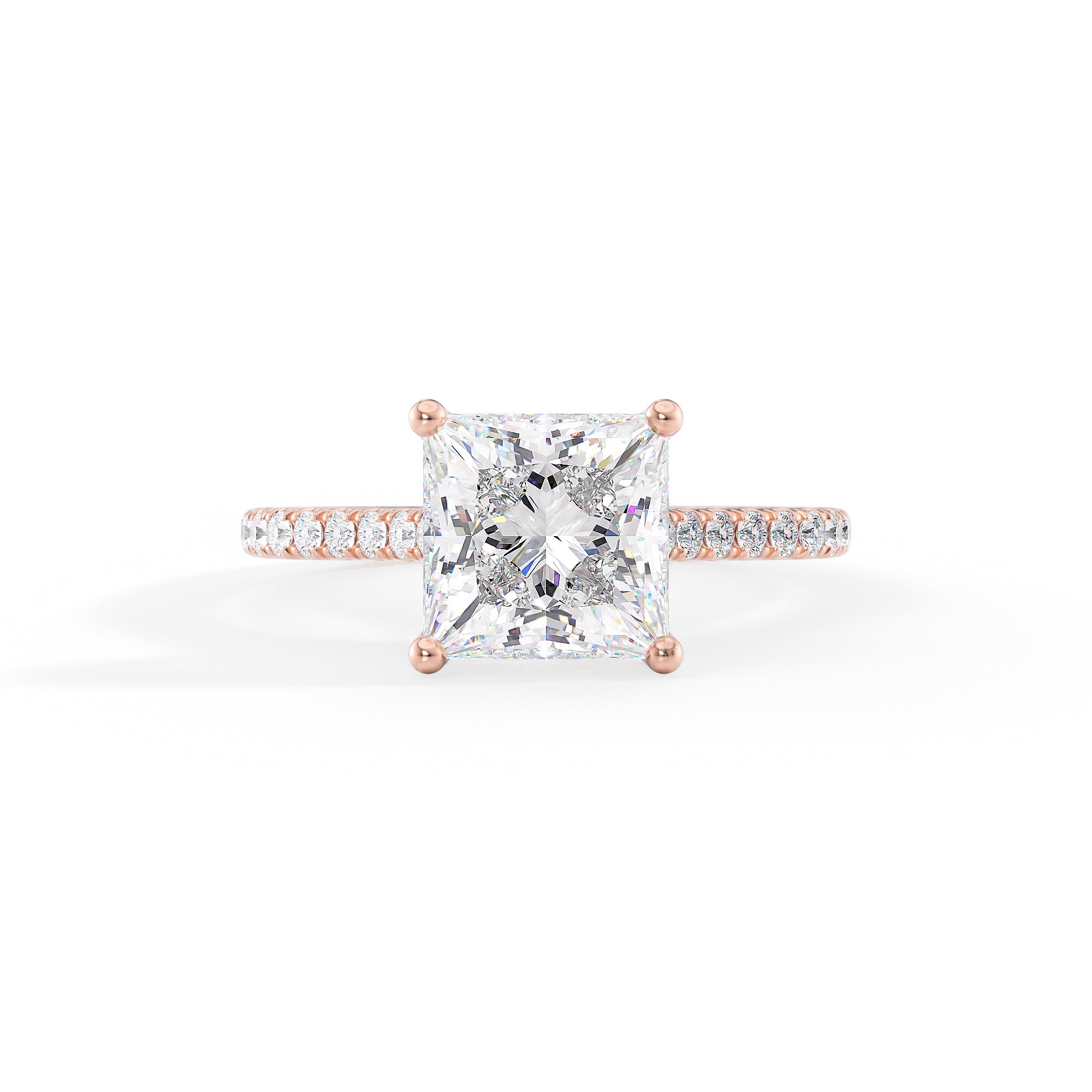 princess cut venus ring