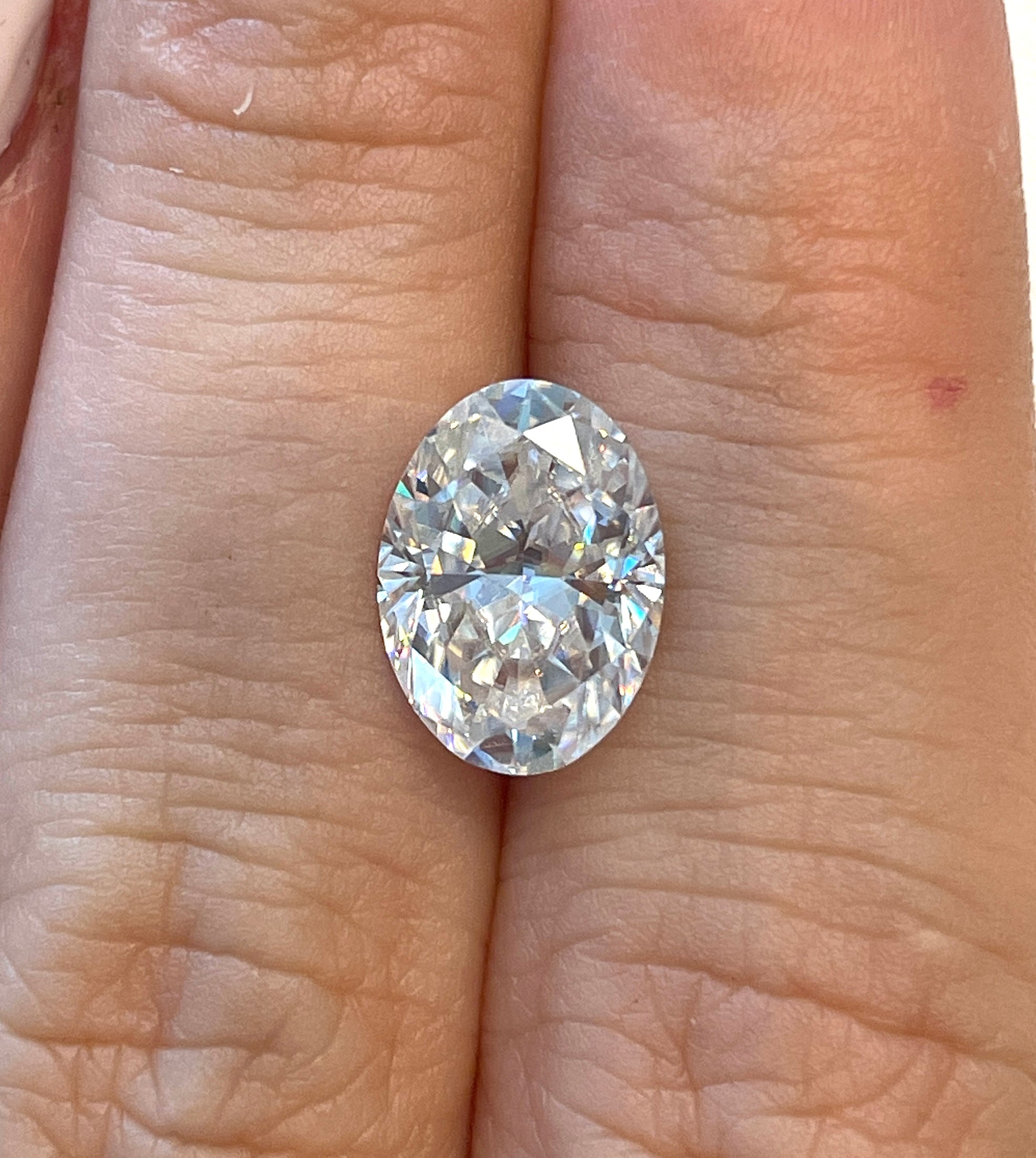 12x10 oval deals moissanite