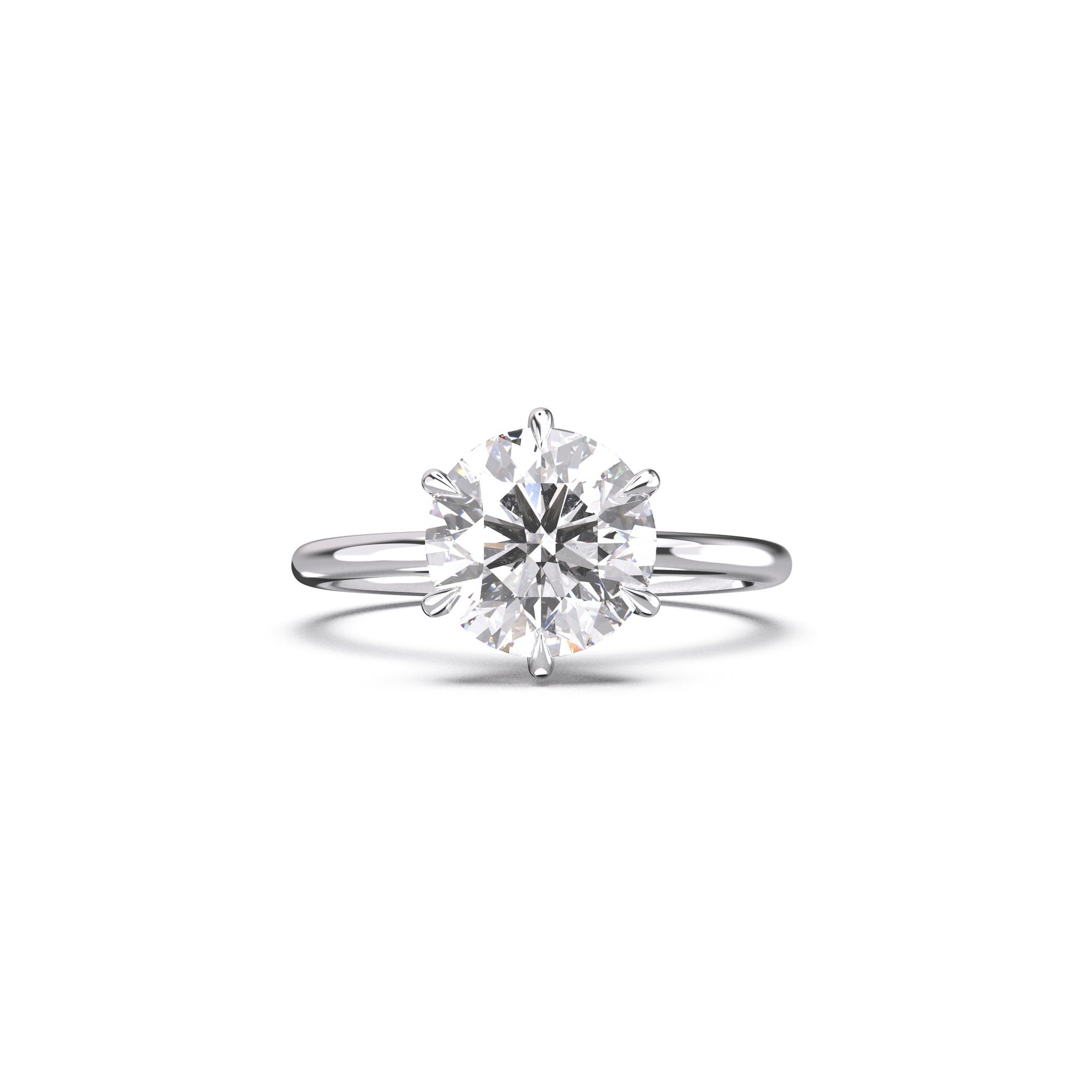 Buy Round Brilliant Cut Moissanite Ring in USA at Ring Come True