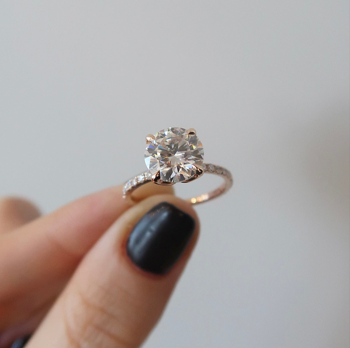 READY: 3.0 CT Flora Moissanite Engagement Ring