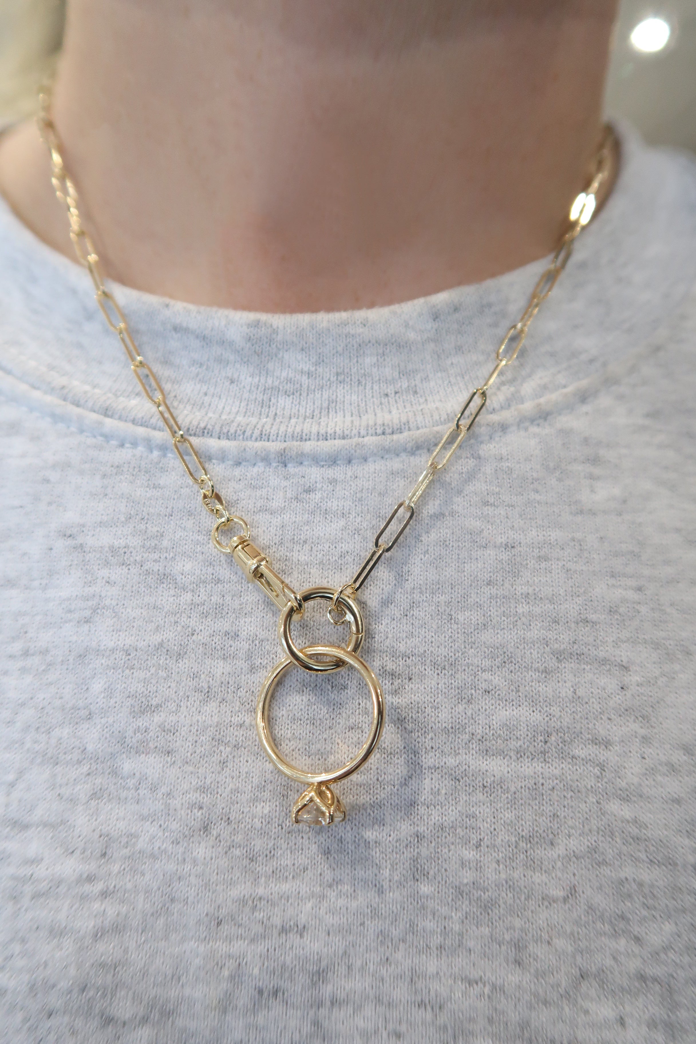 Large Ring Holder Necklace – Everett