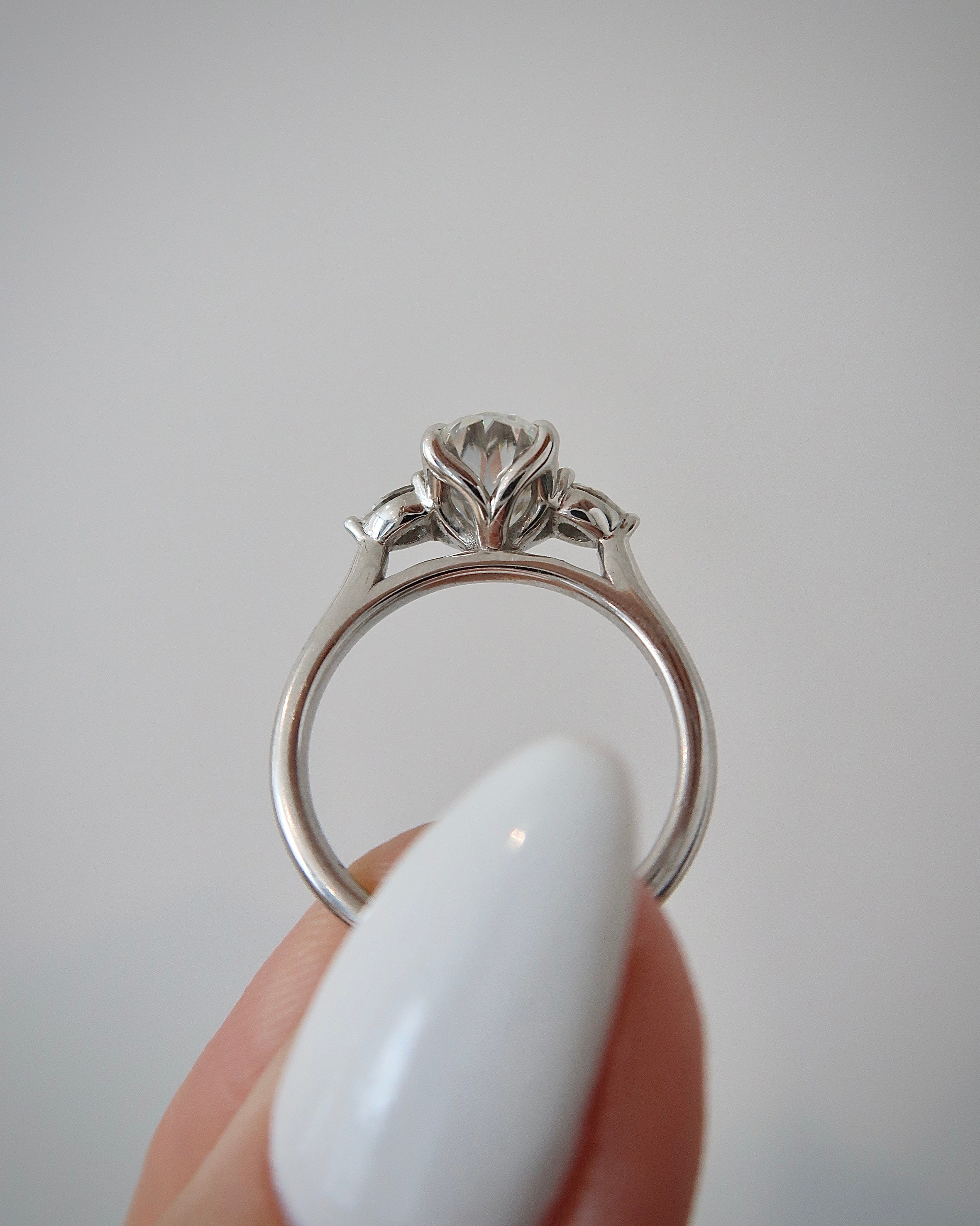 READY: Cupid Oval Moissanite Engagement Ring