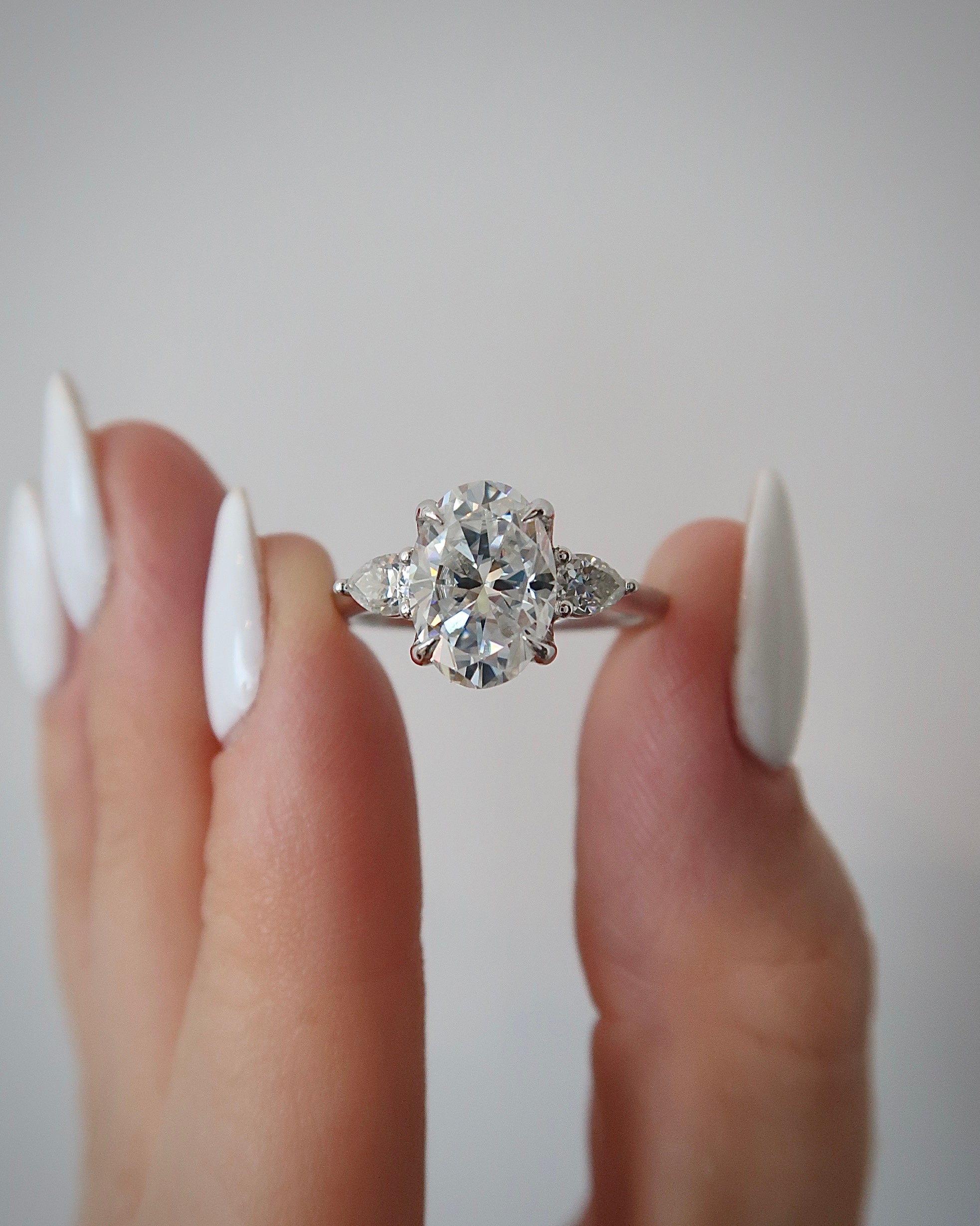 READY: Cupid Oval Moissanite Engagement Ring