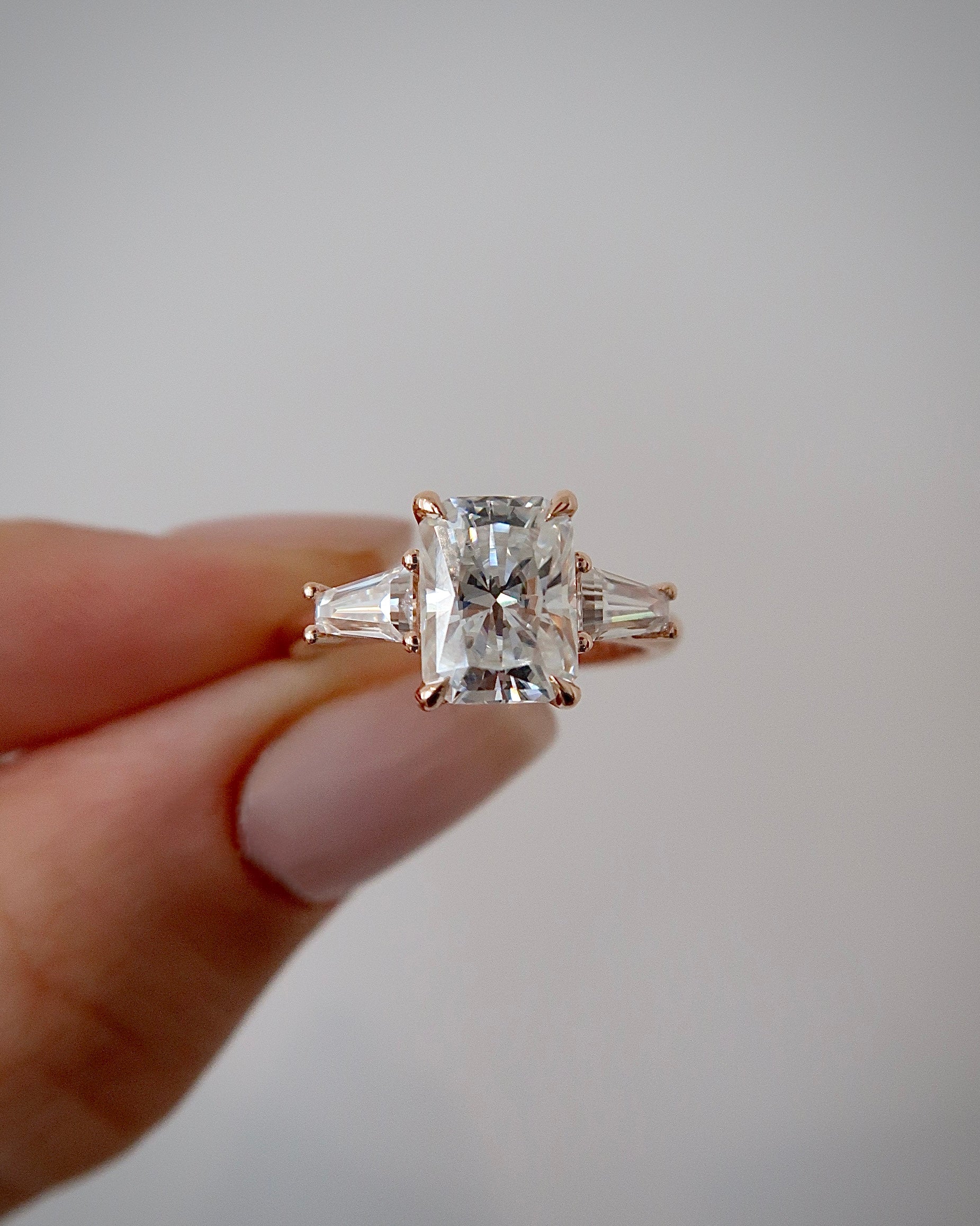 READY: Radiant Cut Amor Engagement Ring