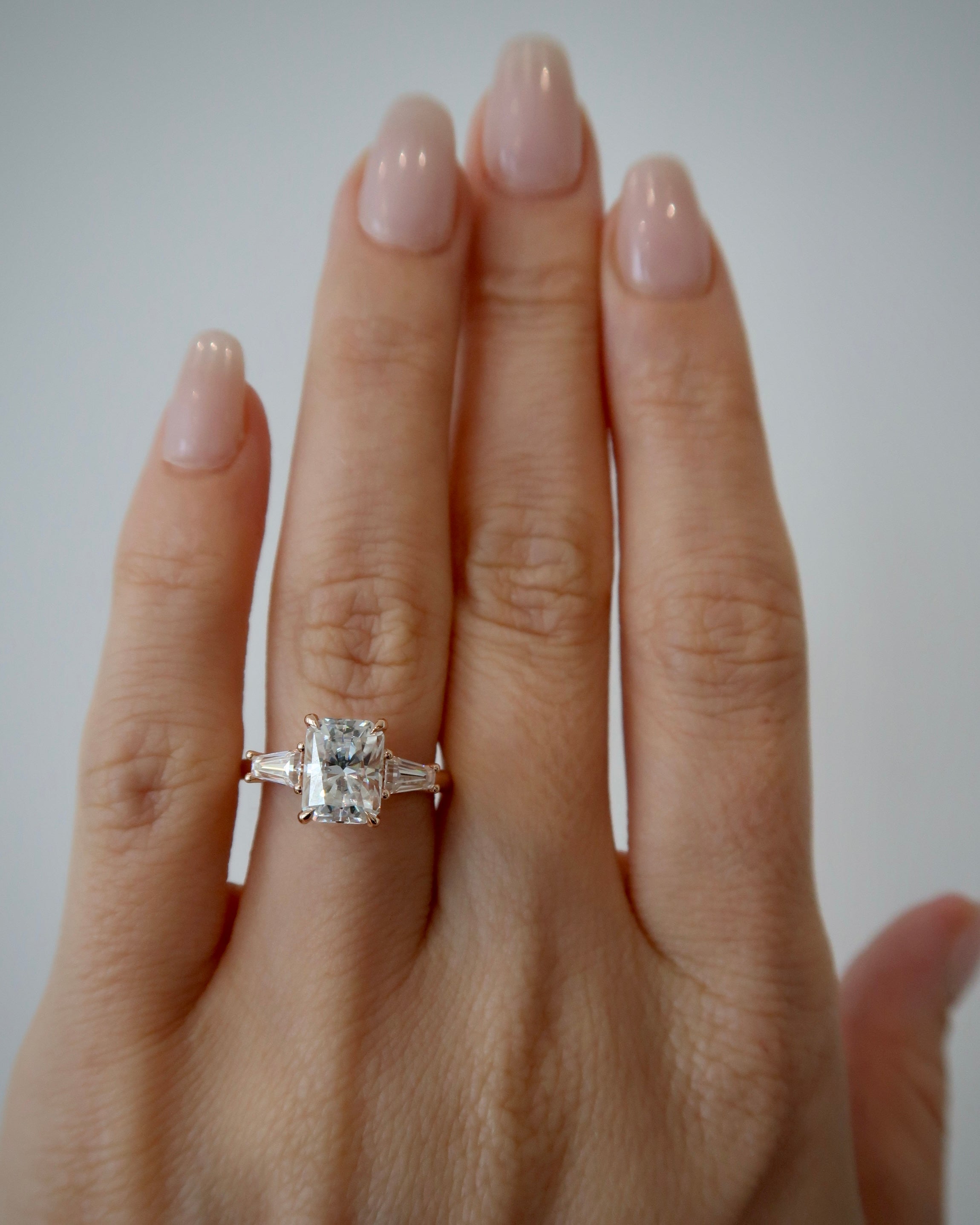 READY: Radiant Cut Amor Engagement Ring