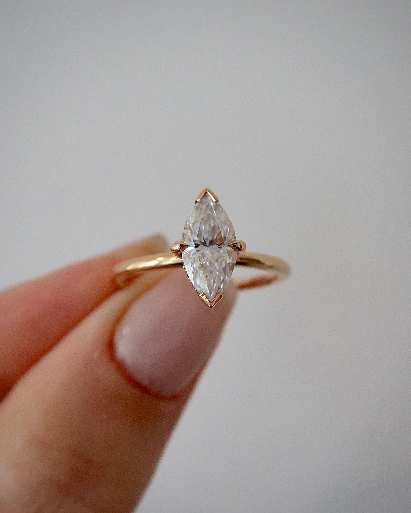 READY: 1 ct Marquis Cut Engagement Ring