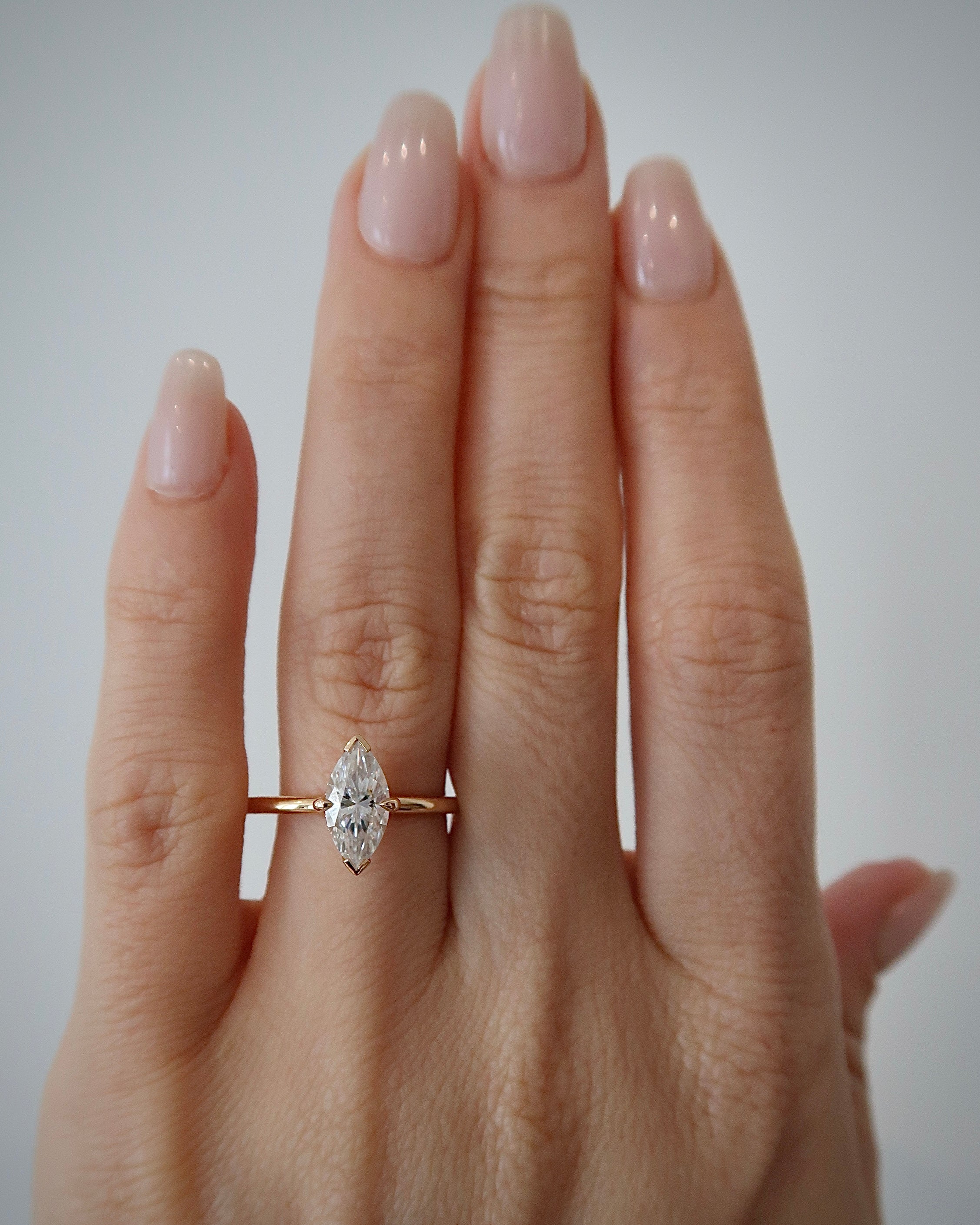 READY: 1 ct Marquis Cut Engagement Ring