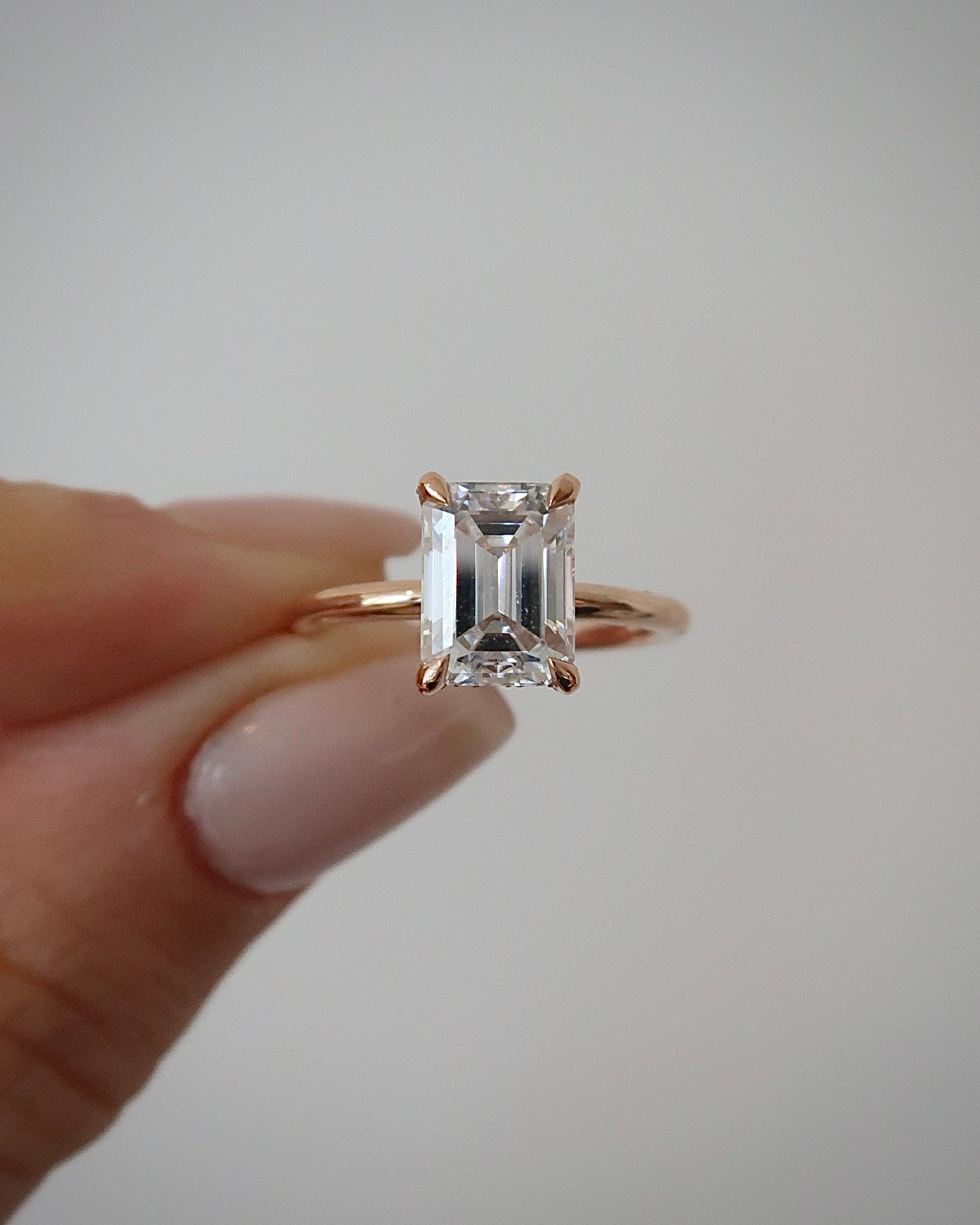 READY: 1.8 ct Emerald Cut Engagement Ring