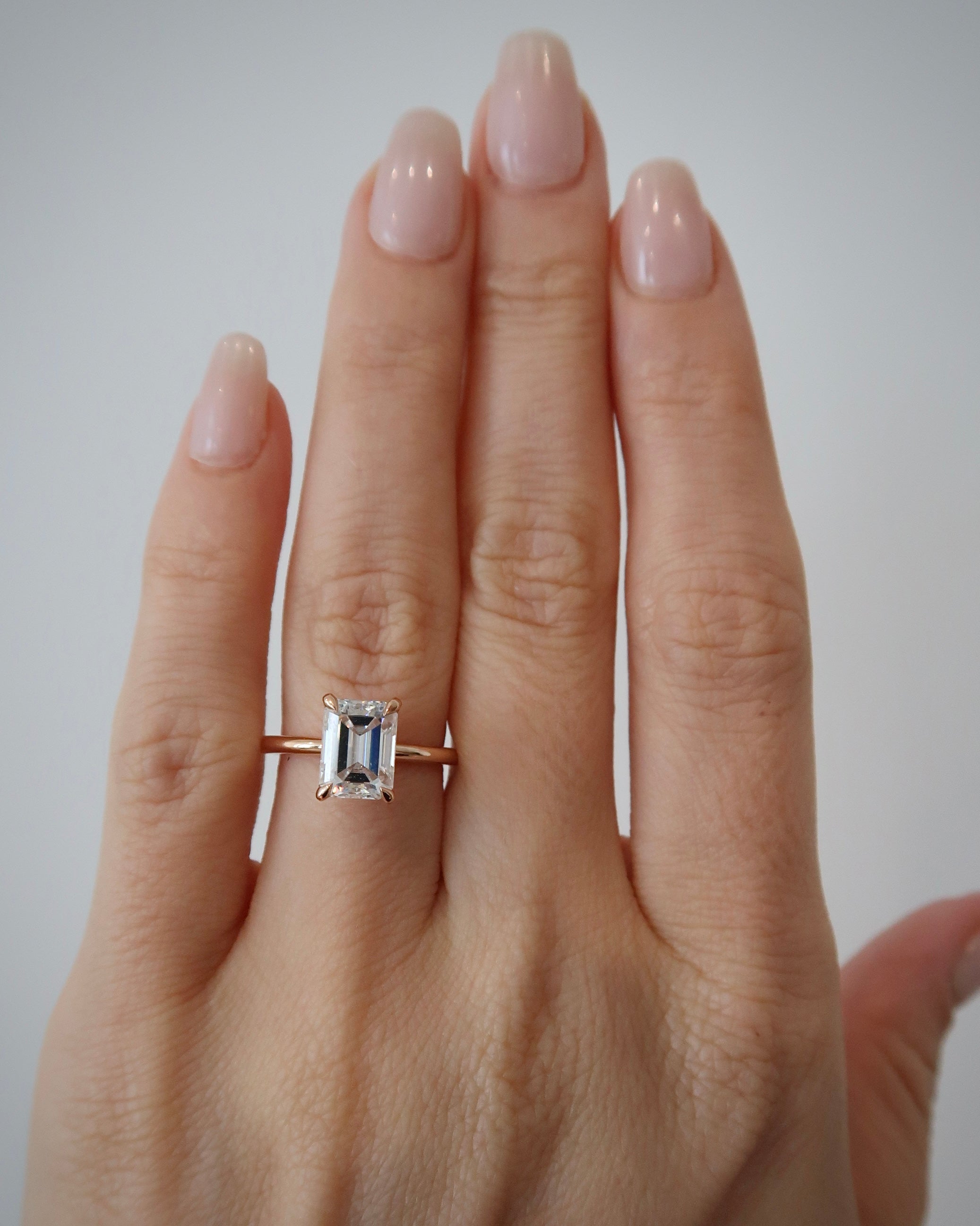 READY: 1.8 ct Emerald Cut Engagement Ring