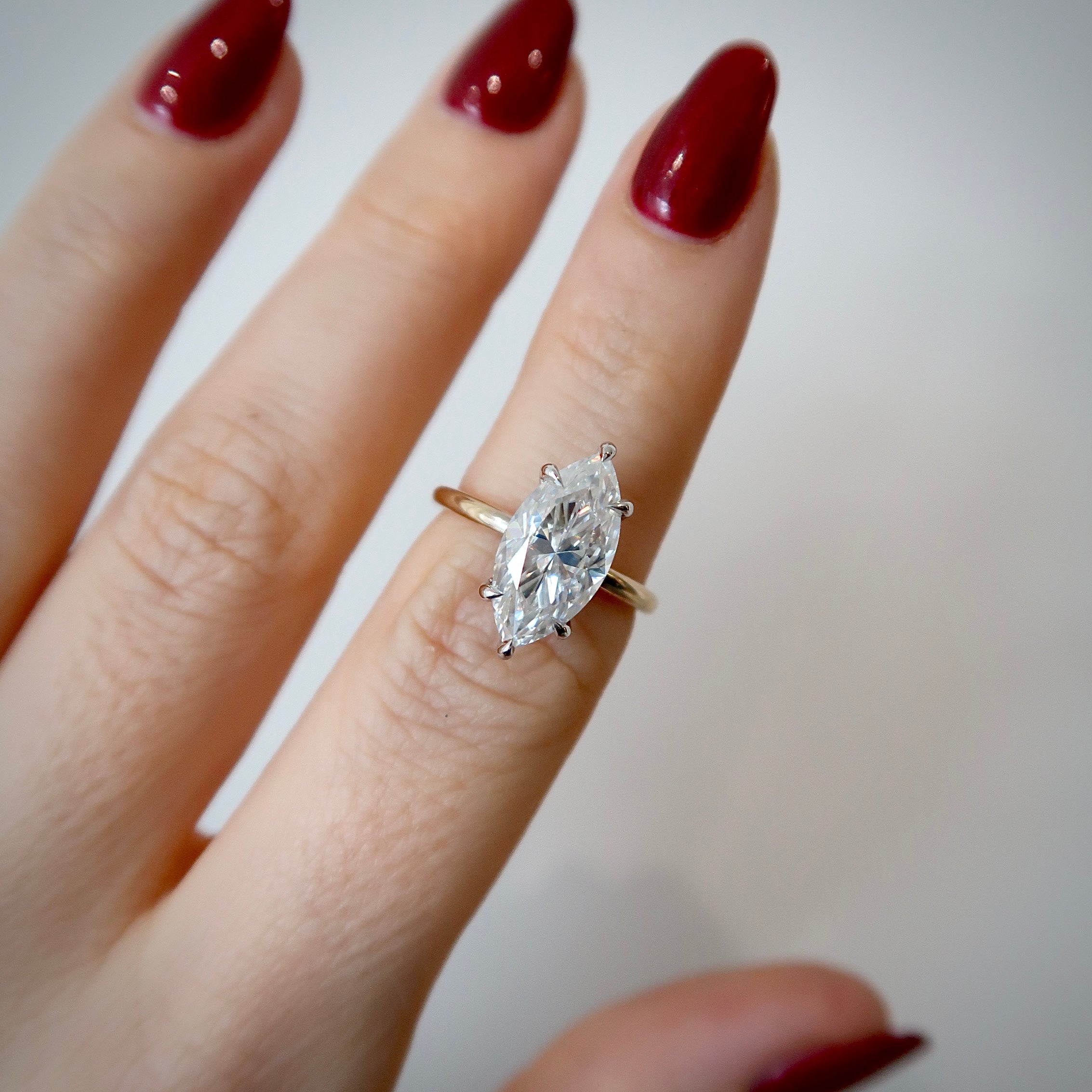 READY: 2.8 CT Marquis Solitaire Engagement Ring