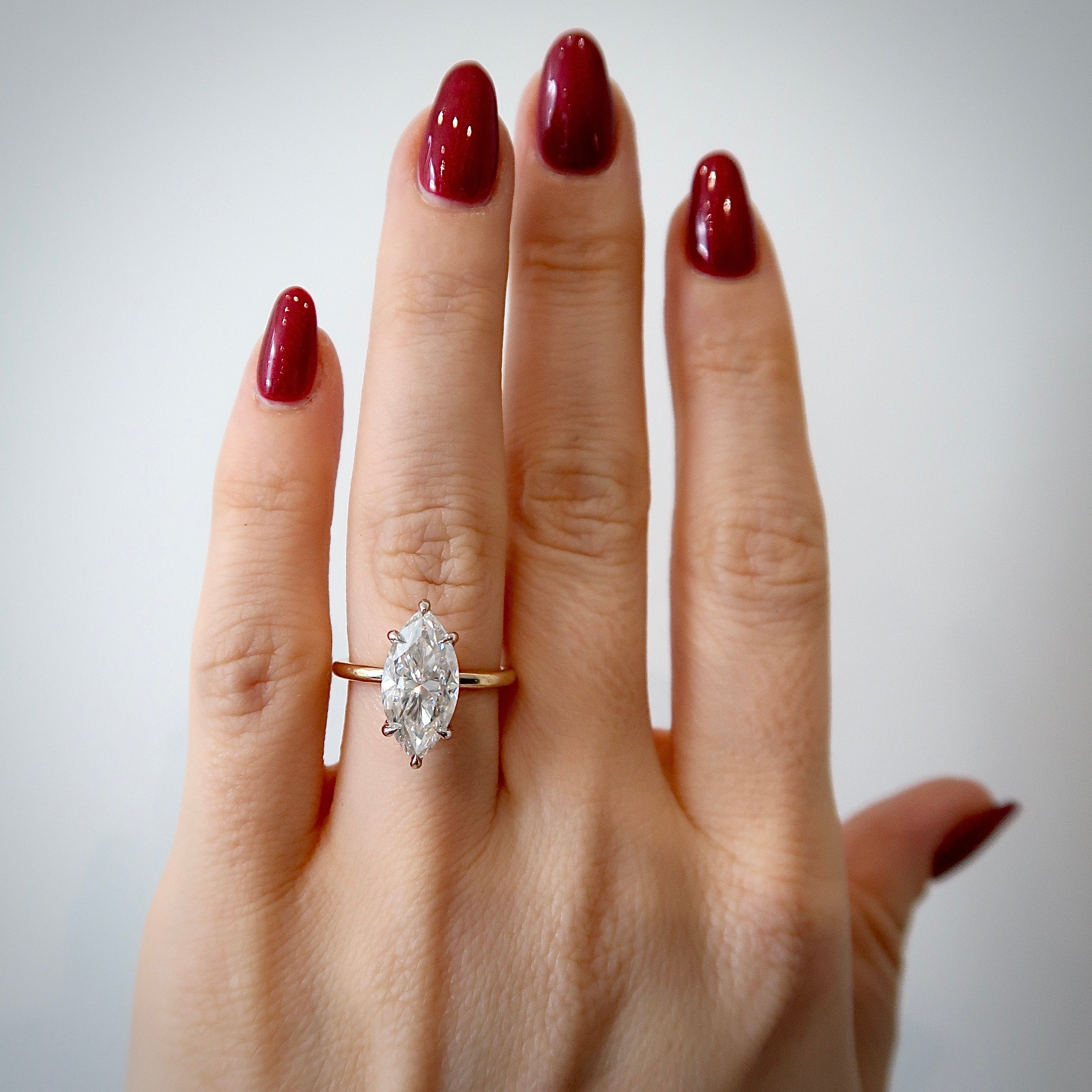 READY: 2.8 CT Marquis Solitaire Engagement Ring