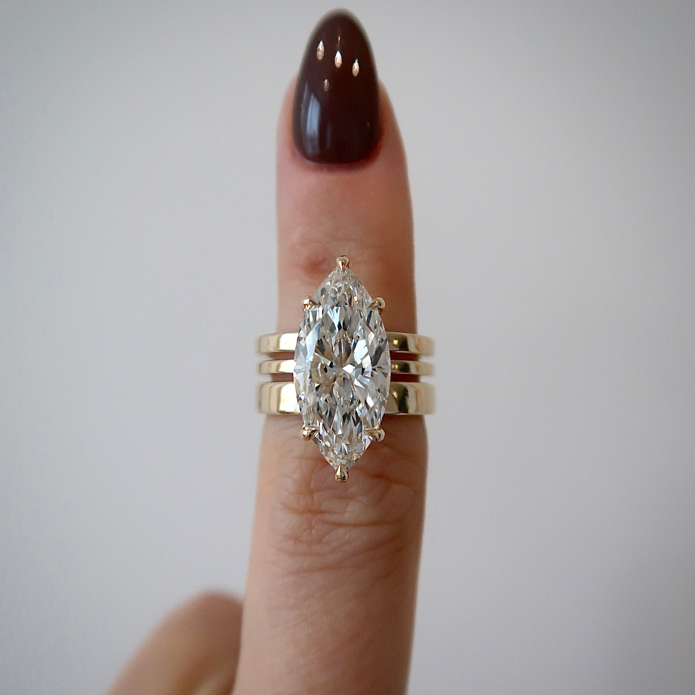 Lab Diamond Solitaire - Marquis 4.79 CT F VS1