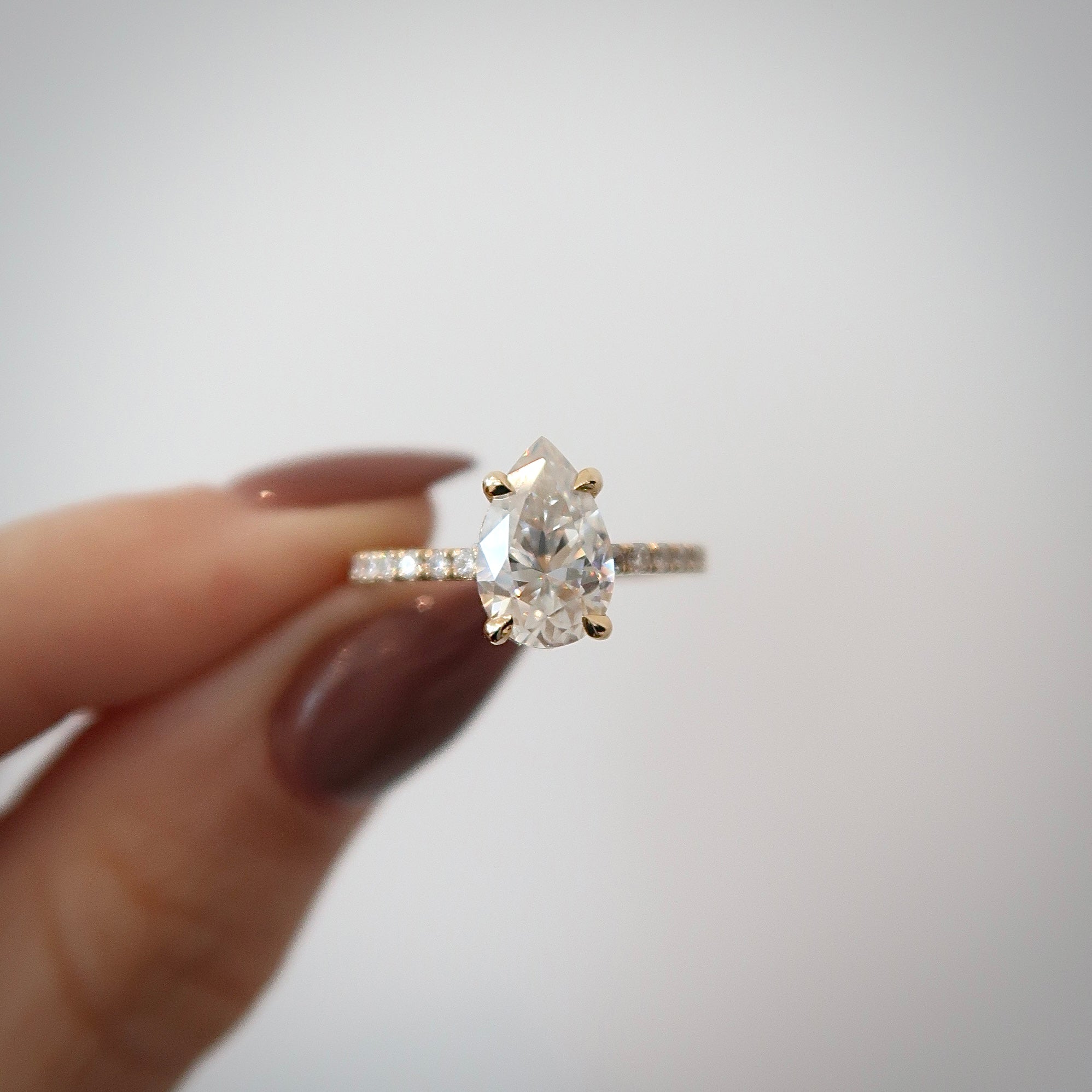 READY: 1.8 ct Pear Cut Engagement Ring