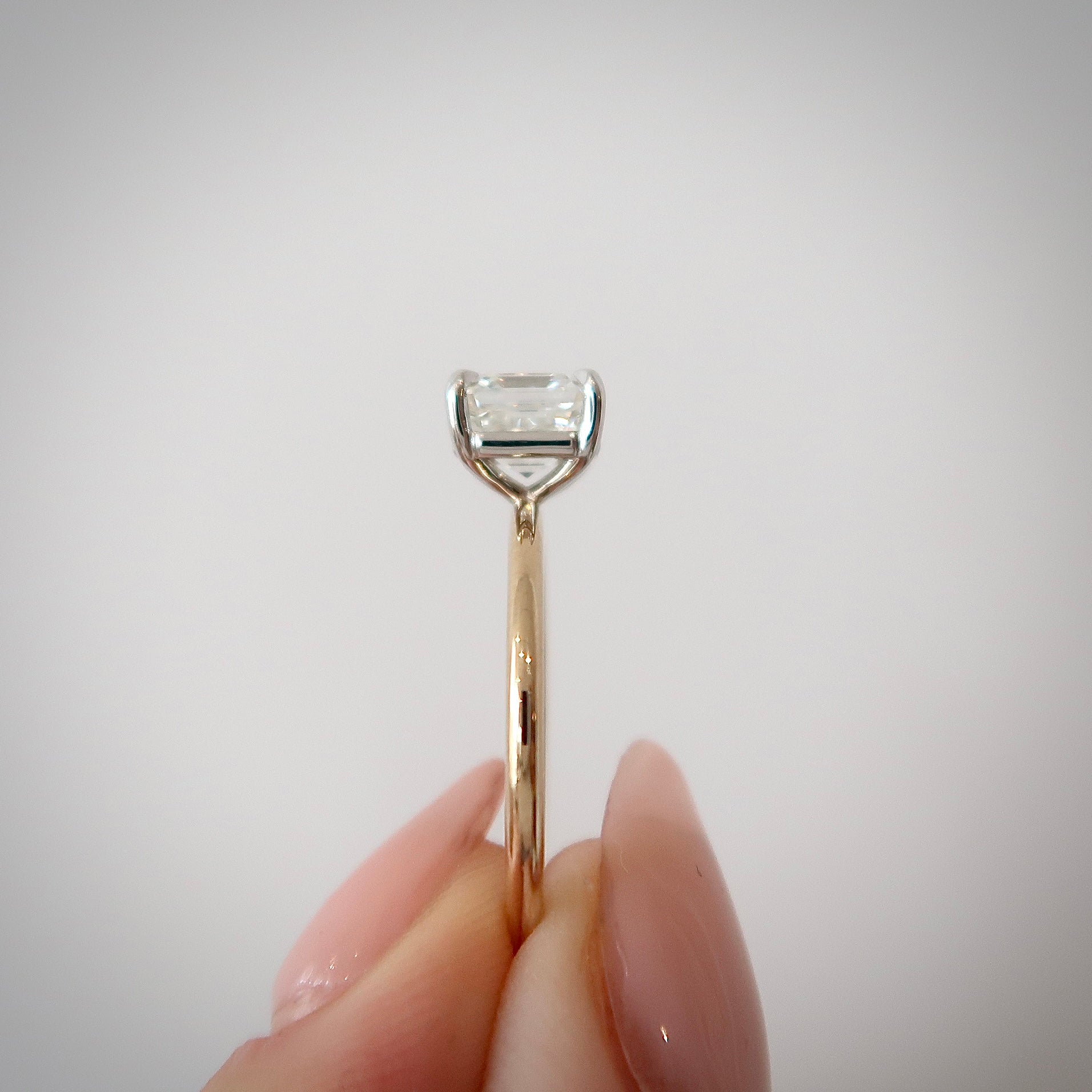 Lab Diamond Solitaire - 2.01 ct E VVS2 Asscher Cut