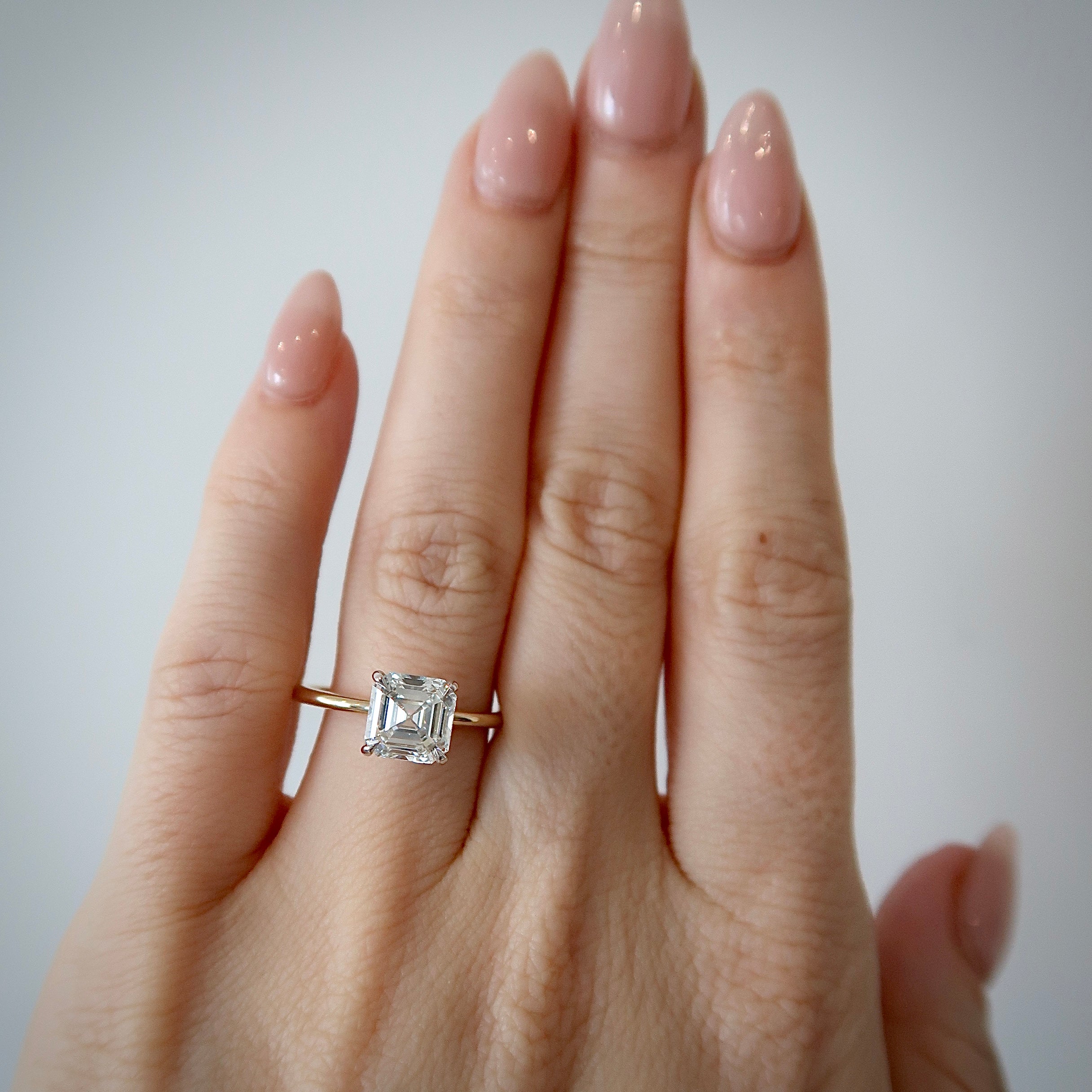 Lab Diamond Solitaire - 2.01 ct E VVS2 Asscher Cut