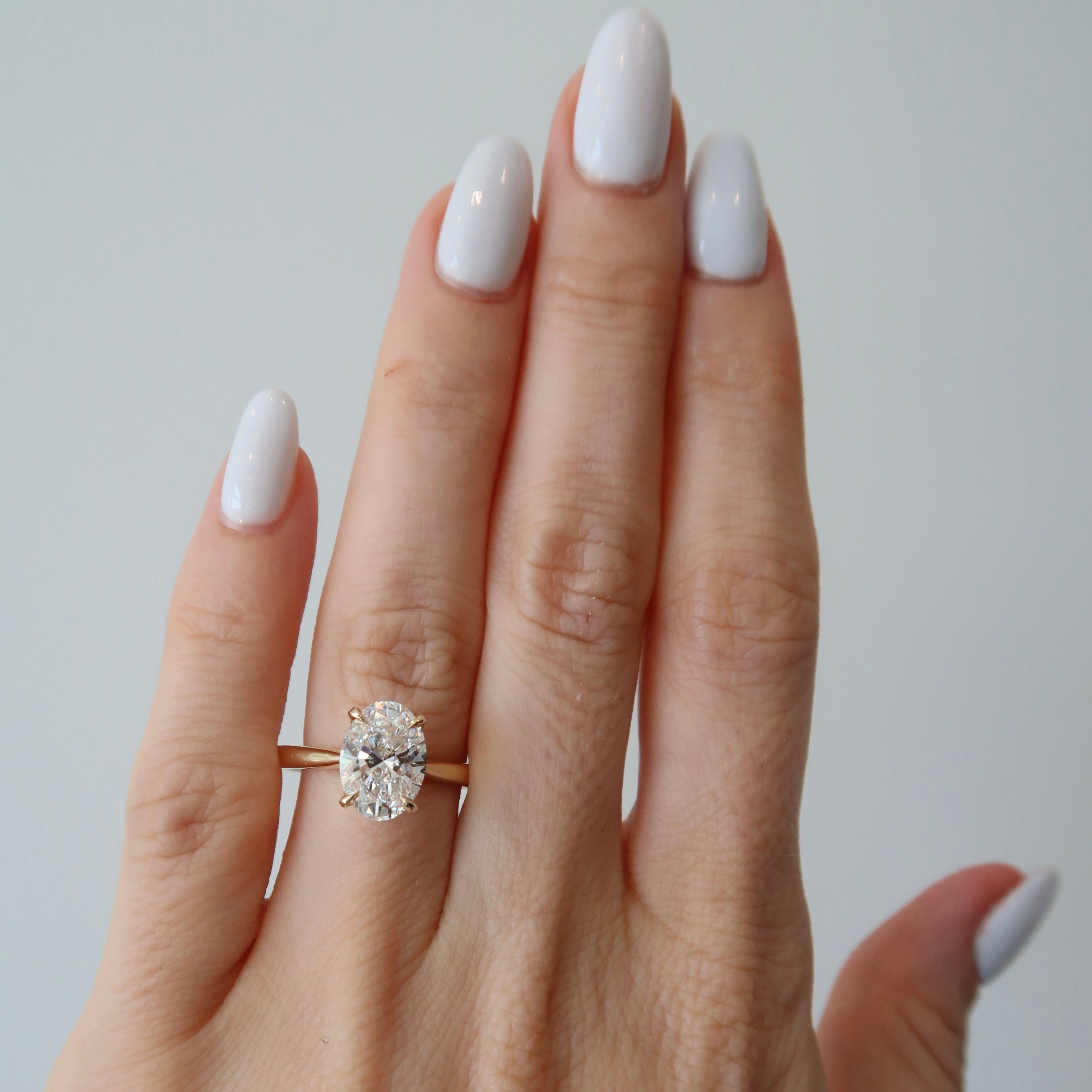 Lab Diamond Solitaire - Oval 2.09 ct E VS1
